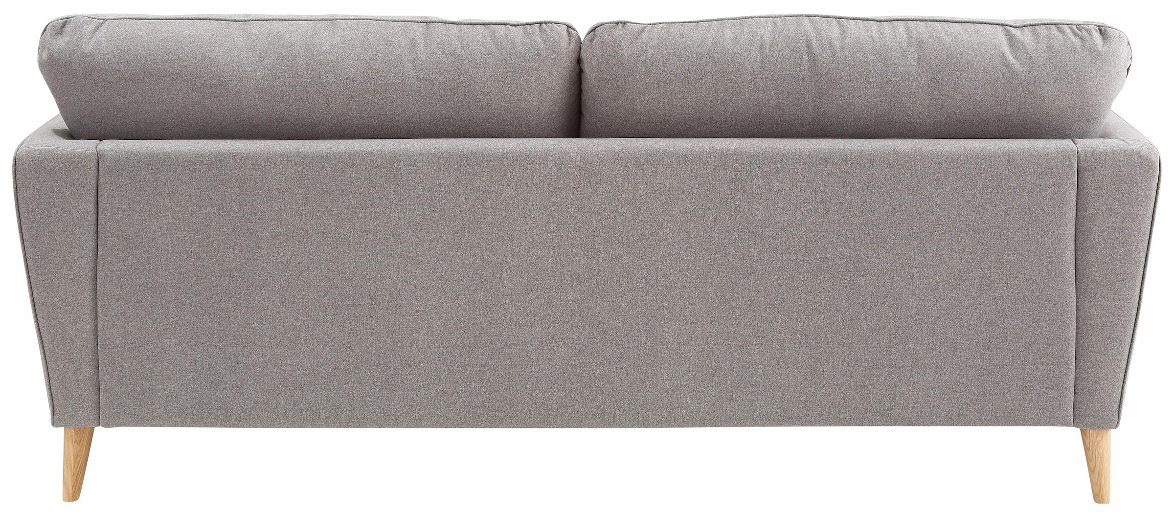 Home affaire 3-Sitzer »MARSEILLE 3er Sofa 206 cm, Cord, Flachgewebe, Struktur, Webstoff«, Massivholzbeine Eiche, Landhausstil, Wellenunterfederung
