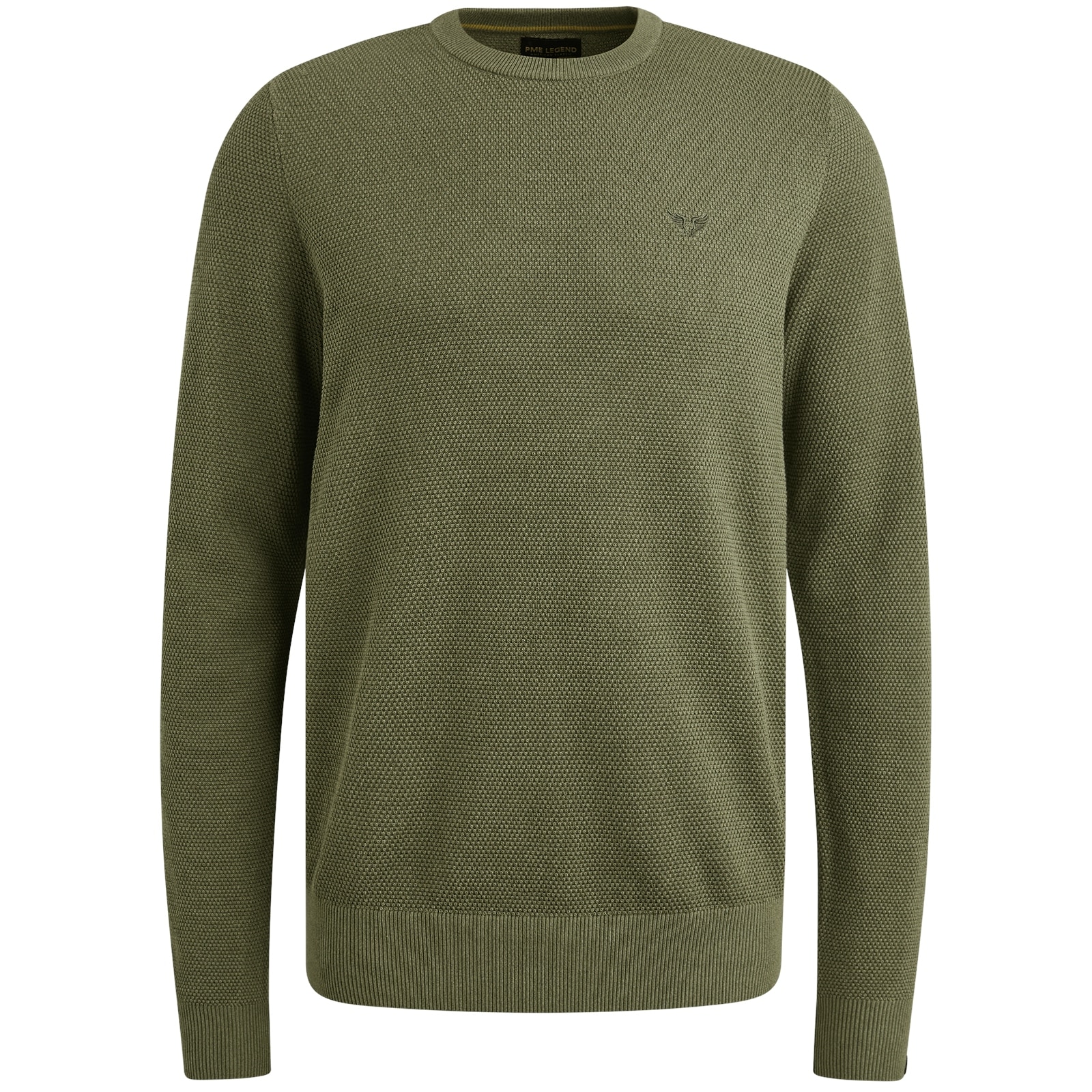 PME LEGEND Rundhalspullover, mit Logo Stickerei