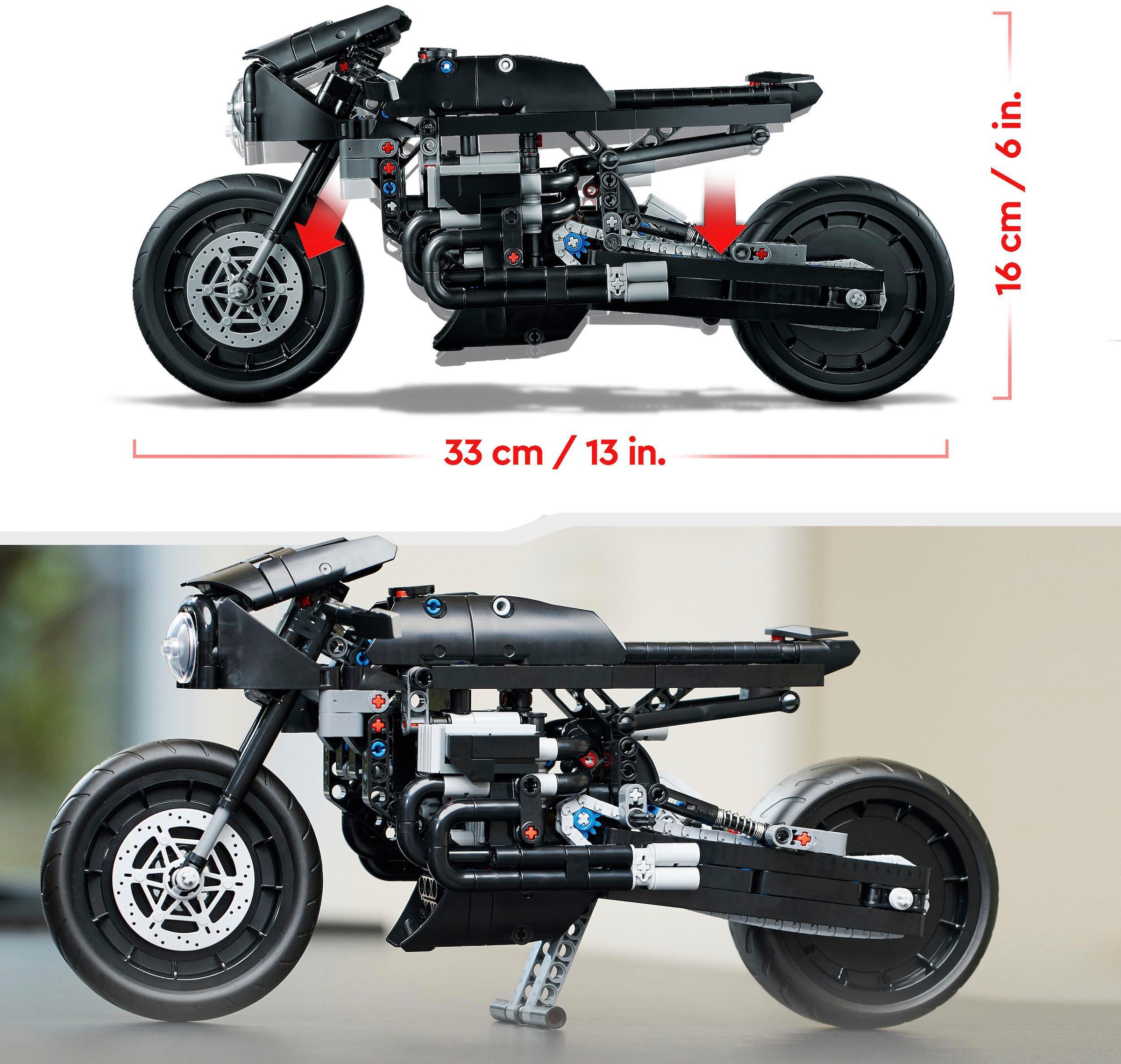 LEGO® Konstruktionsspielsteine »THE BA™AN – BATCYCLE (42155), LEGO® Technic«, (641 St.)