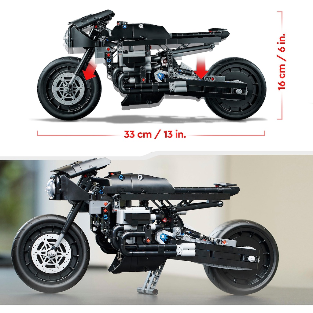 LEGO® Konstruktionsspielsteine »THE BATMAN – BATCYCLE (42155), LEGO® Technic«, (641 St.)