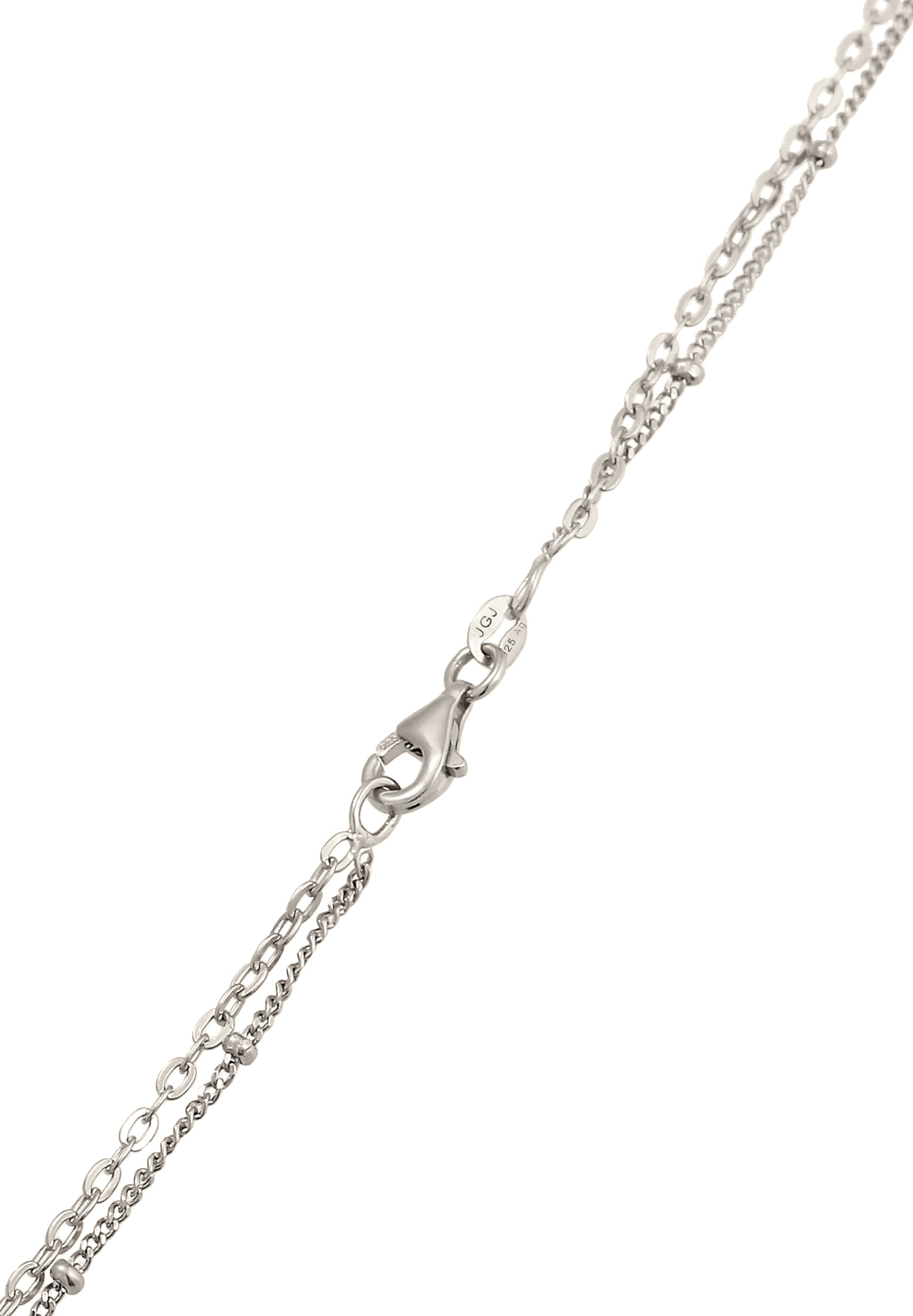 Elli Silberkette »Halskette Layer Sterne mit Kristallen von Swarovski® Weiß 925 Sterling Silber«