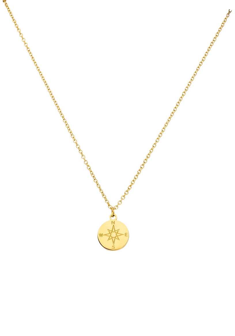 Purelei Kette mit Anhänger »Schmuck Geschenk Anhänger mit Kompass-Motiv, Necklace-Compass«
