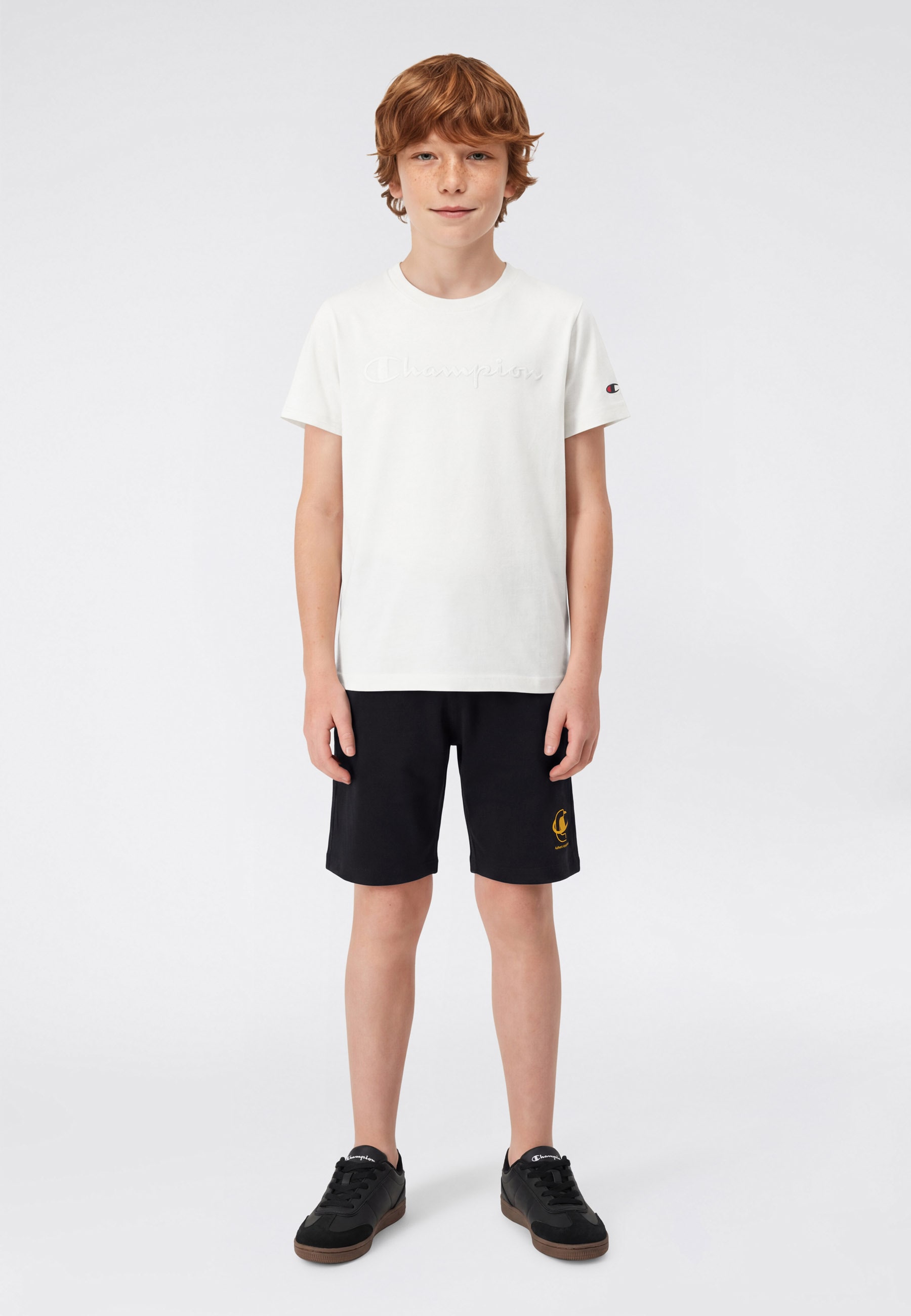 Champion T-Shirt »ICONS TONAL Crewneck T-Shirt with Large Logo« Kurzarm, für Sportmode und Freizeit, mit Rundhalsausschnitt