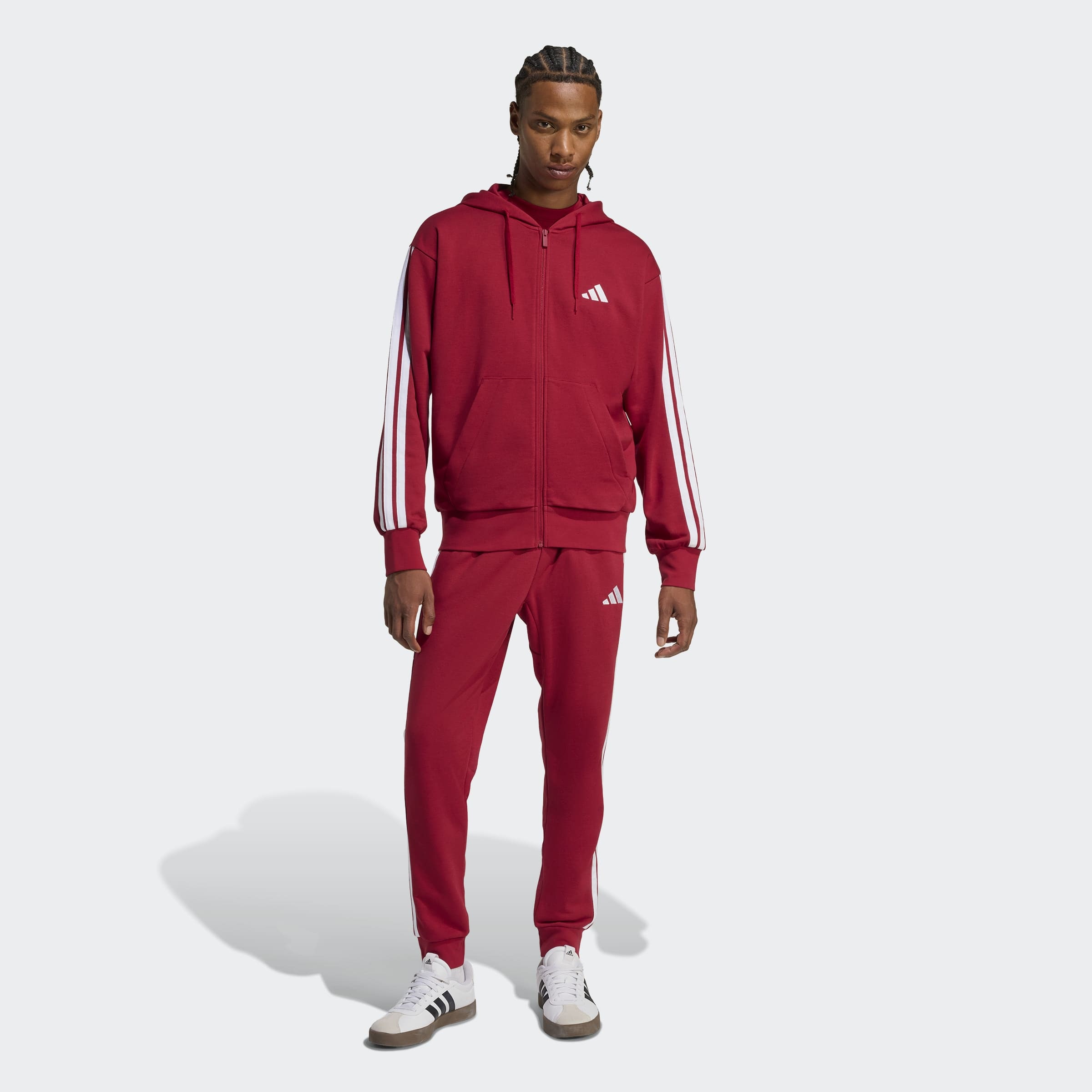 adidas Sportswear Sporthose »ESSENTIALS 3-STREIFEN FRENCH TERRY«  schmal zulaufende Beinform, für sportliche Aktivitäten