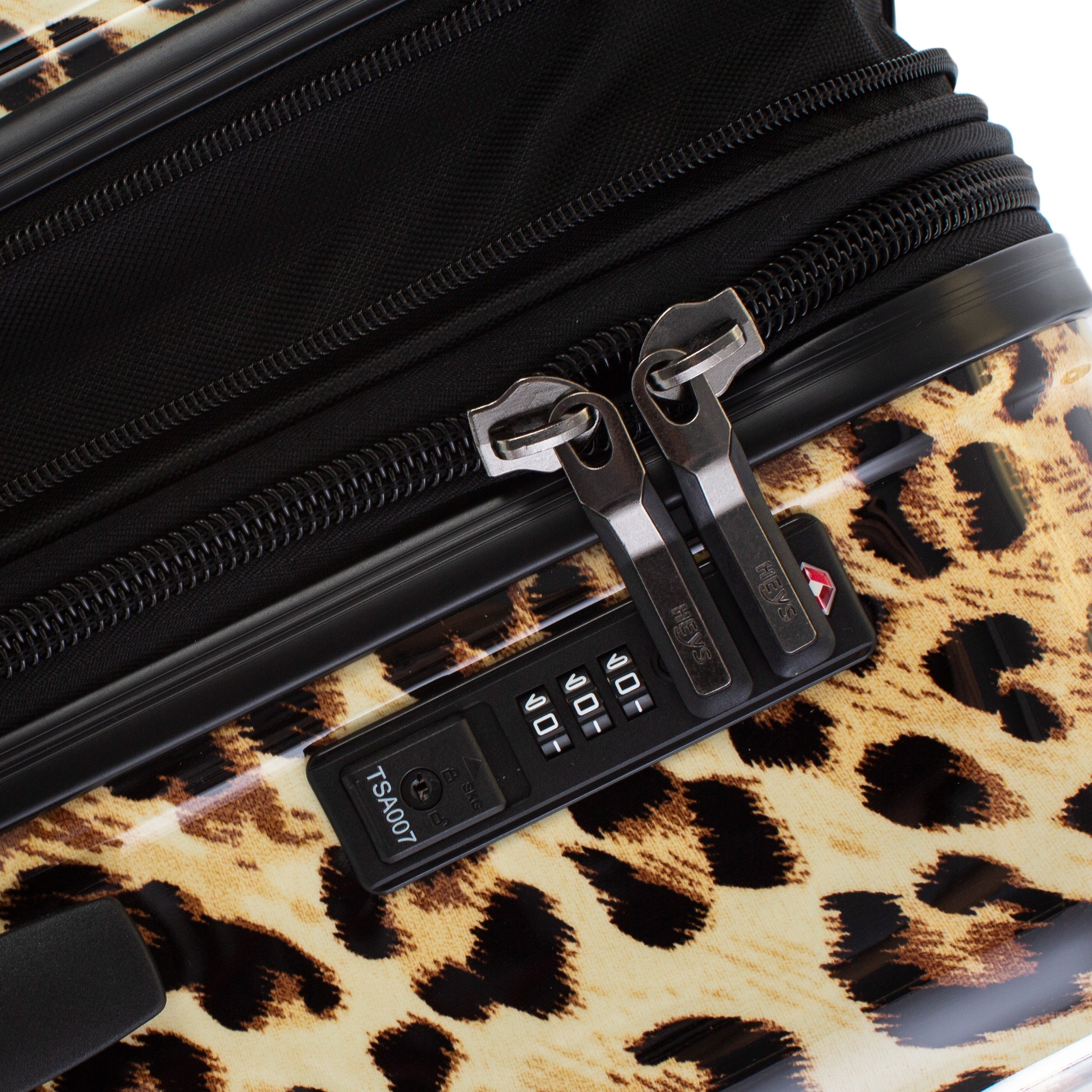 Heys Hartschalen-Trolley »Leopard, 76 cm«, 4 Rollen, Heys x Joachim Llambi Reisegepäck TSA Schloss Volumenerweiterung