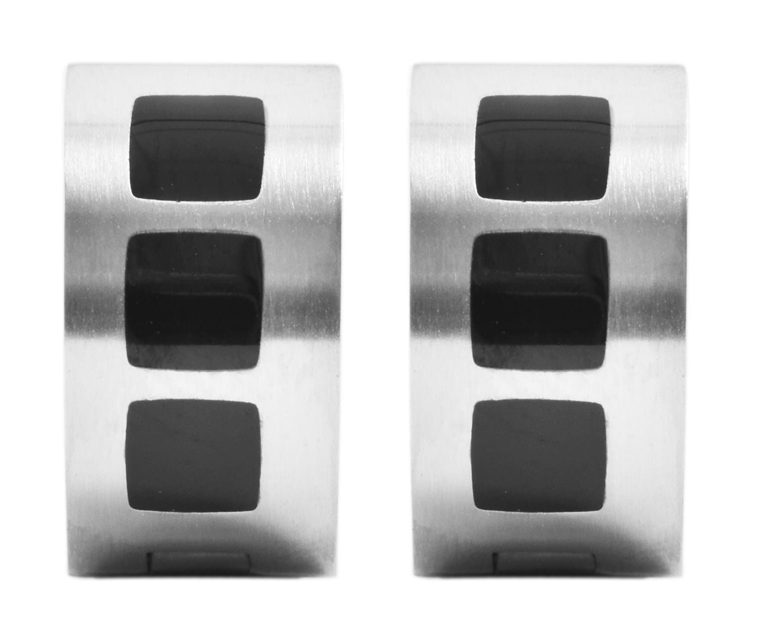 Adelia´s Paar Creolen »Damen Ohrringe ¿ Klappcreole aus Edelstahl«