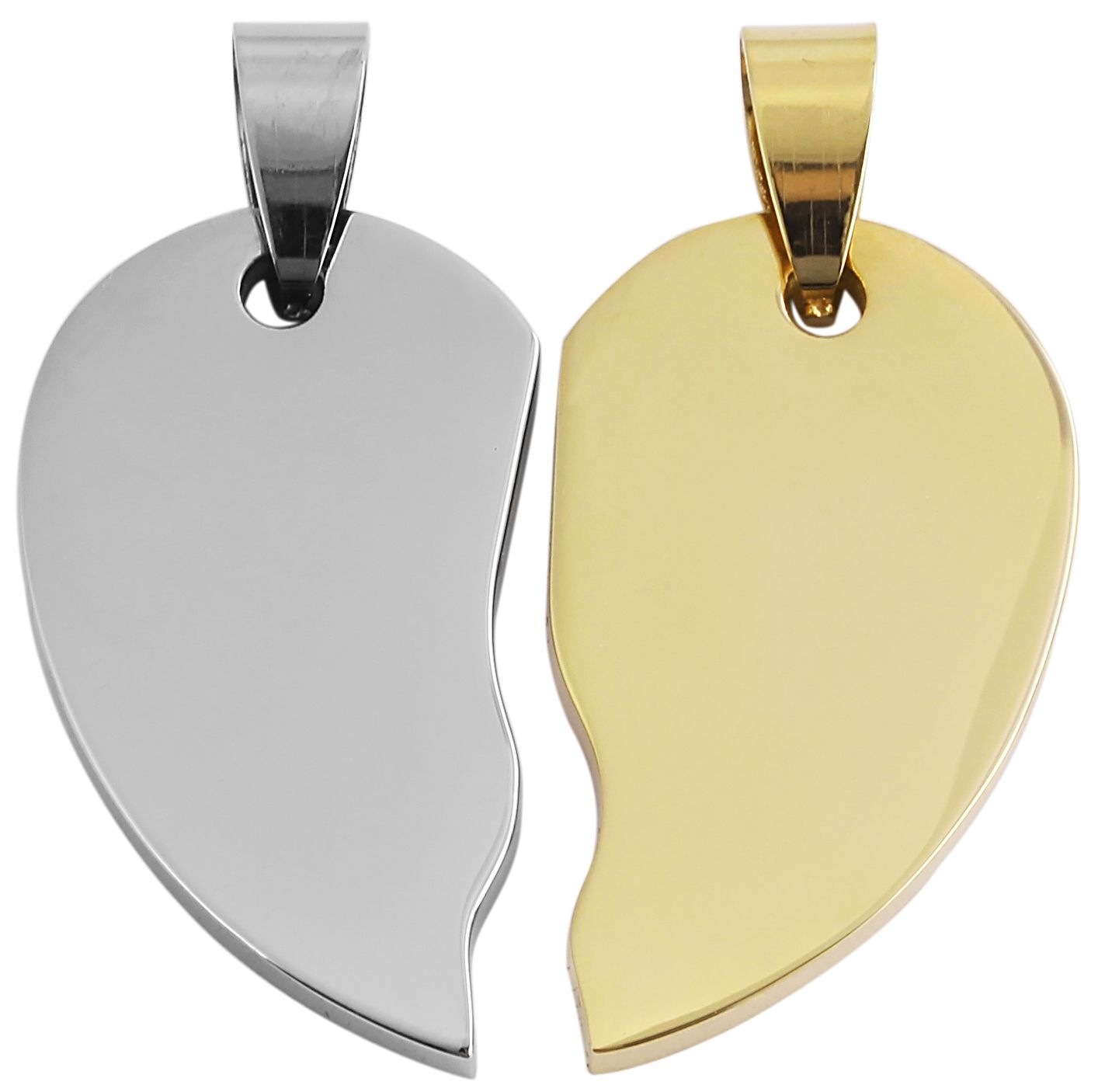 Adelia´s Kettenanhänger »Unisex Anhänger ¿ Herz Gravuranhänger aus Edelstahl«