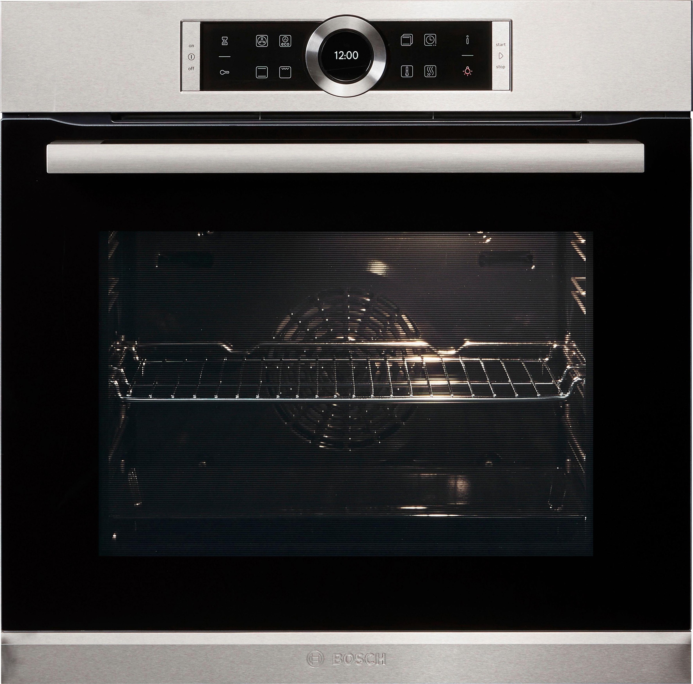 BOSCH Einbaubackofen 8 »HBG632TS1«, mit 3-fach-Teleskopauszug