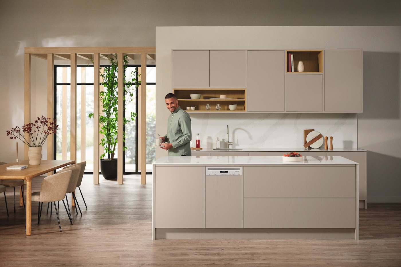 Miele teilintegrierbarer Geschirrspüler G 5740 »SCi SL«, 9 Maßgedecke, Brillantweiß