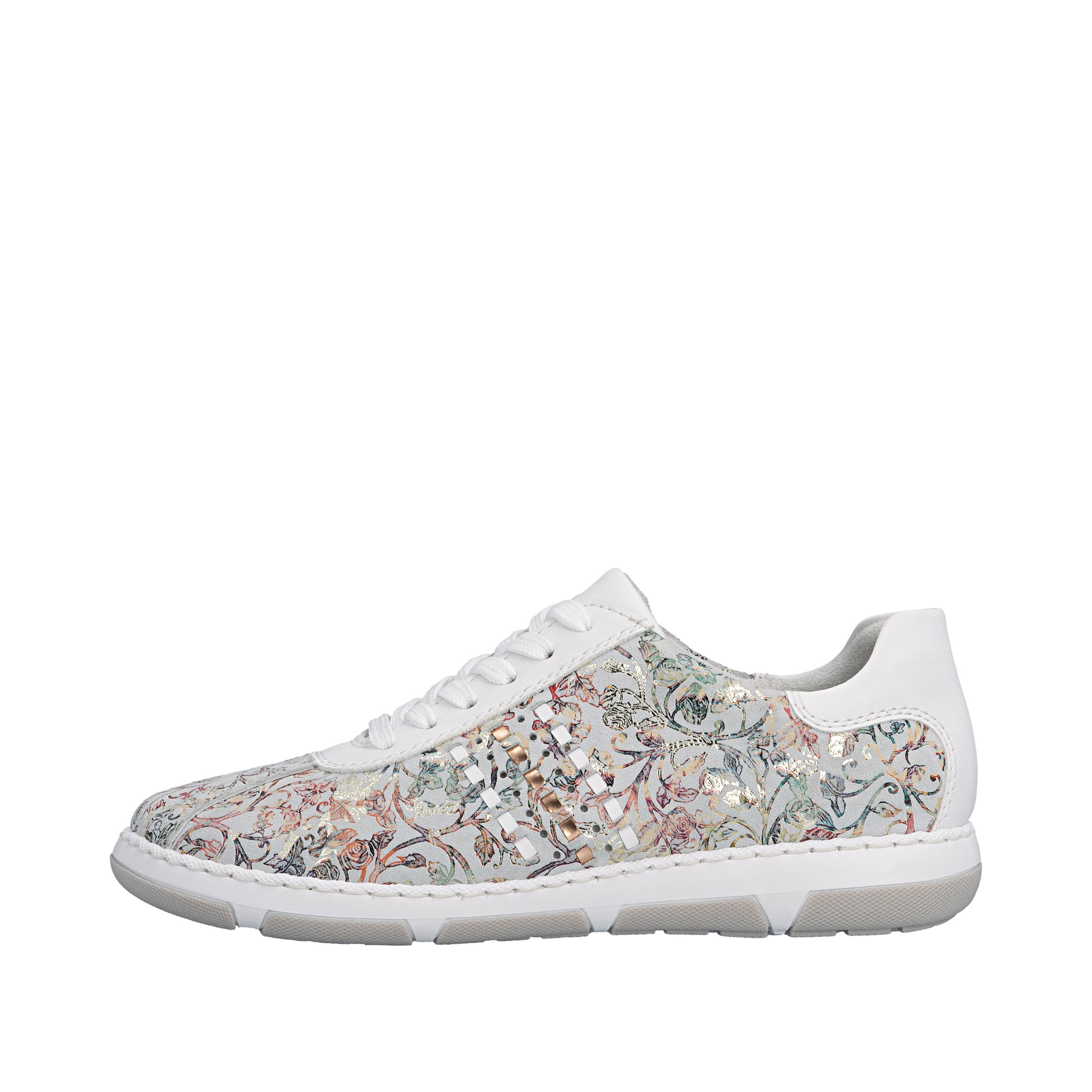 Rieker Sneaker  Schnürschuh, Halbschuh, Freizeitsneaker mit floraler Musterung
