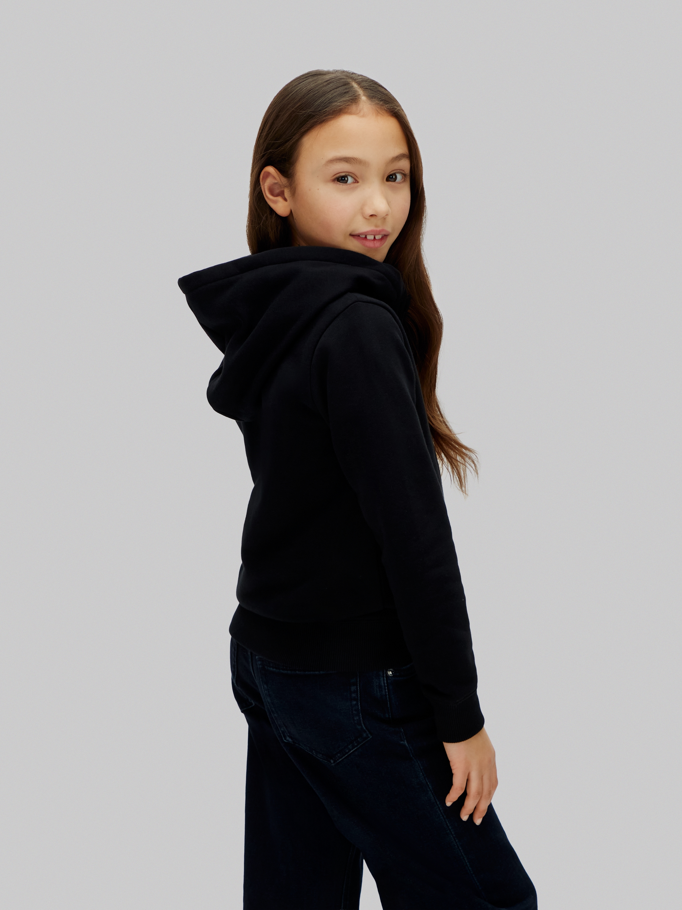 Calvin Klein Jeans Sweatjacke »MINI BADGE ZIP HOODIE« Regular fit für Kinder mit Kapuze