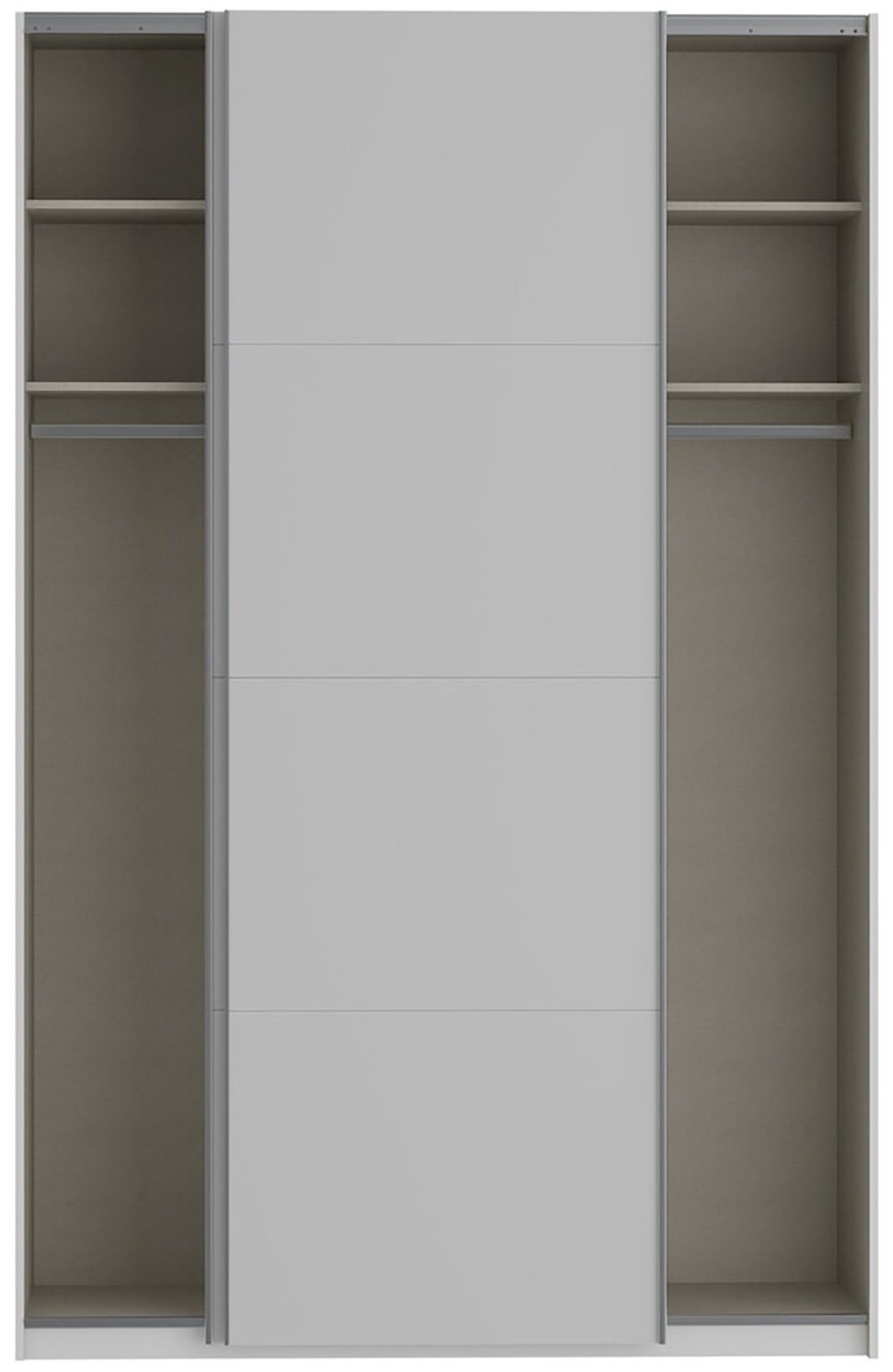 FORTE Schwebetürenschrank »Fittio, Made in Europe, 2 Schiebetüren, modernes Design«, Höhe 2,35 mtr, stehende Montage