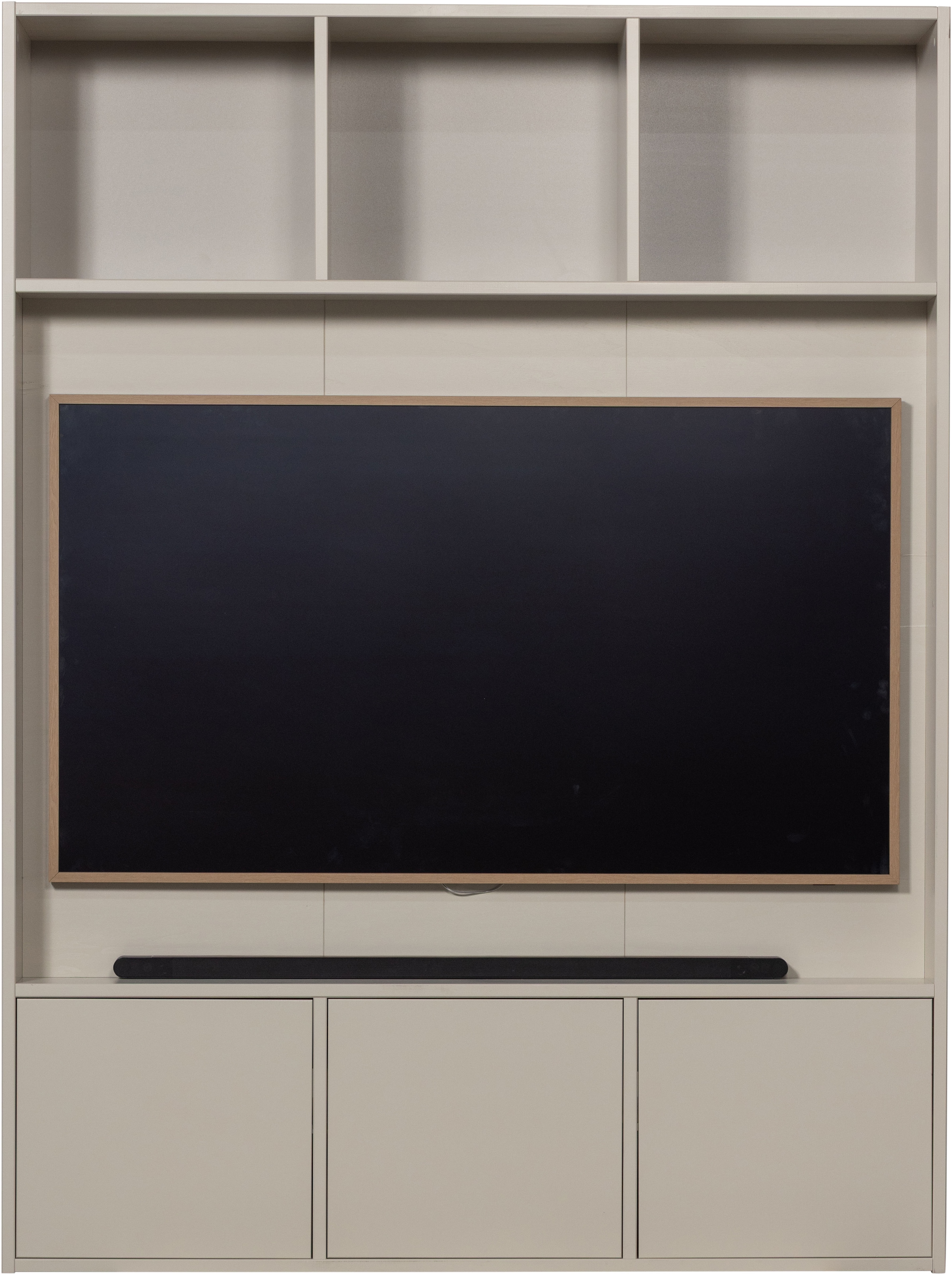 WOOOD Wohnwand »Meggy FSC®-Kiefernholz mit Druckmechanismus B 160 x D 40 x H 215 cm«