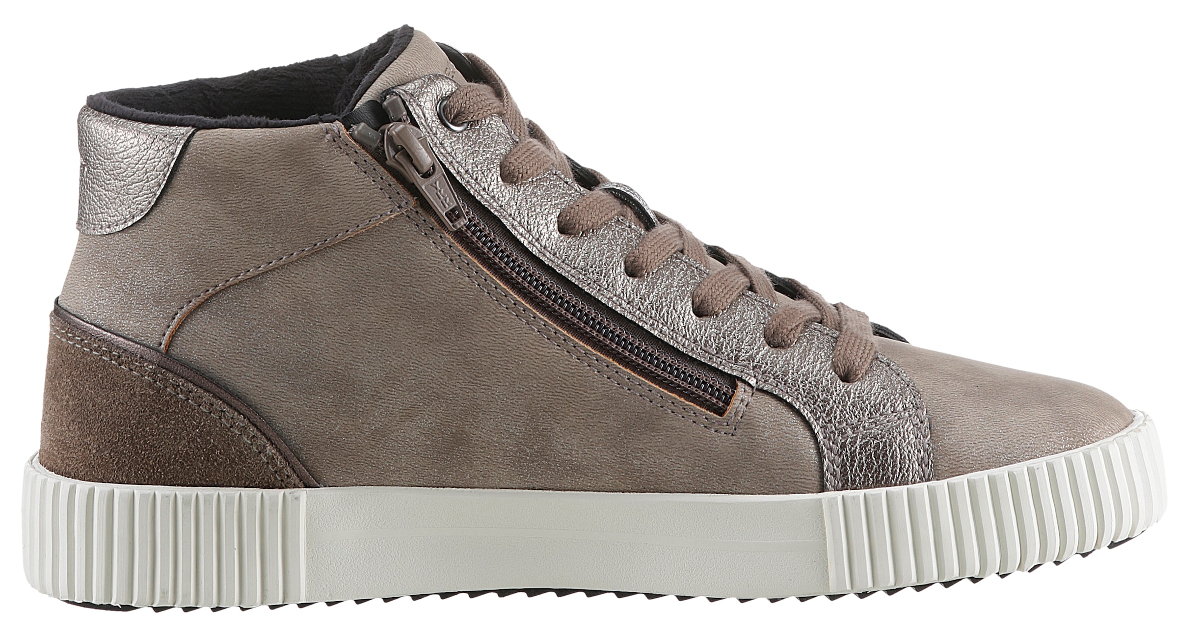 Geox Sneaker »D BLOMIEE G«, High Top Sneaker, Schnürboots, Winterboots mit wärmendem Futter