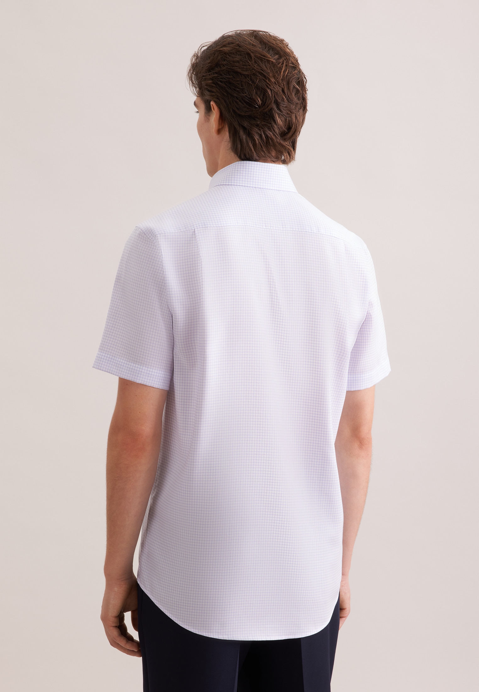 seidensticker Businesshemd »Schwarze Rose« Comfort 1/2 Covered-Button-Down-Kragen Karo