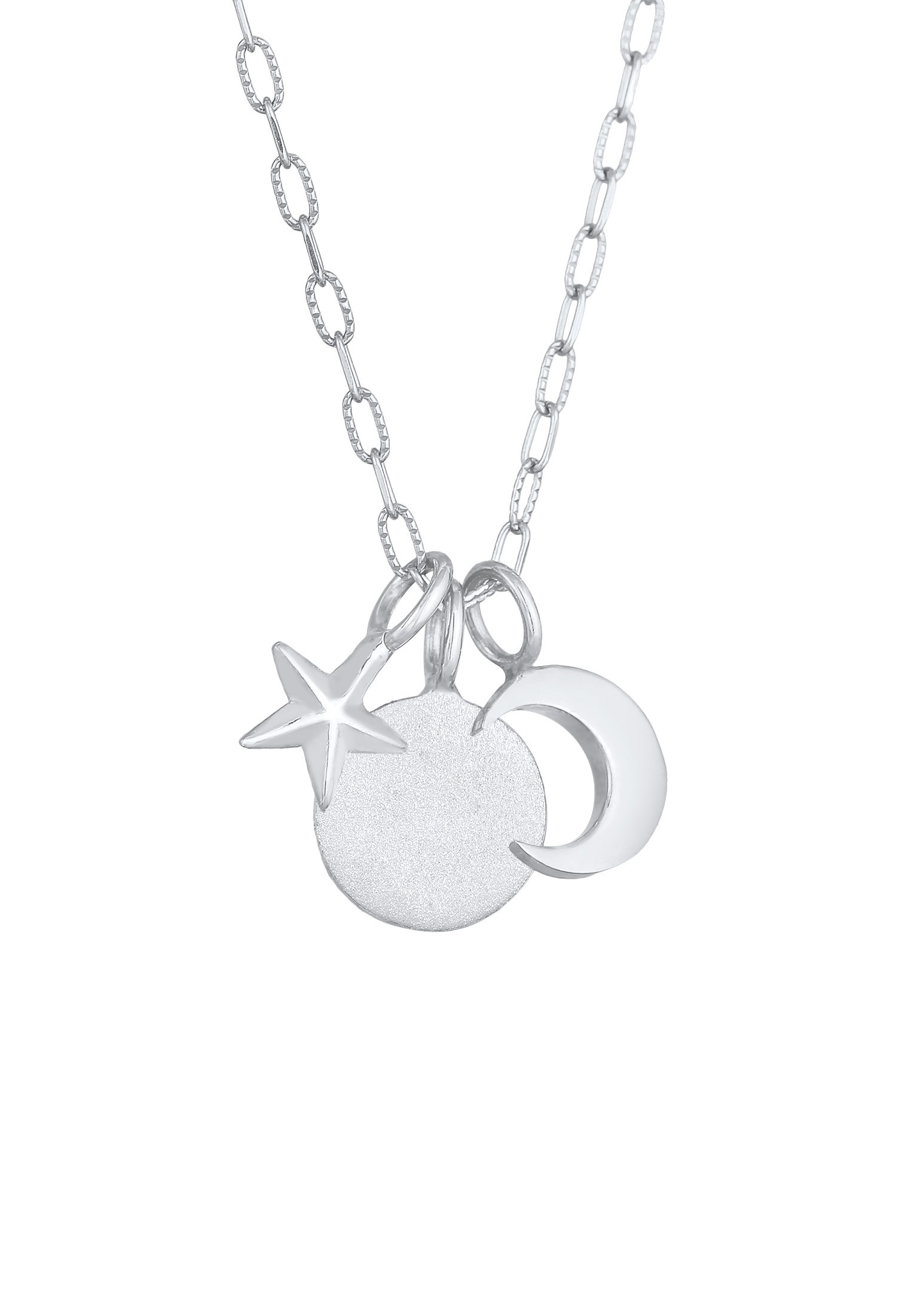 Elli Kette mit Anhänger »Halskette Sonne Mond Stern Symbol 925 Silber«