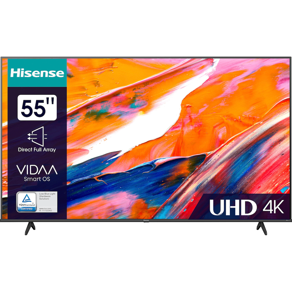 Hisense LED-Fernseher »55E61KT«, 139 cm/55 Zoll, 4K Ultra HD, Smart-TV, Smart-TV, Dolby Vision, Triple Tuner DVB-C/S/S2/T/T2