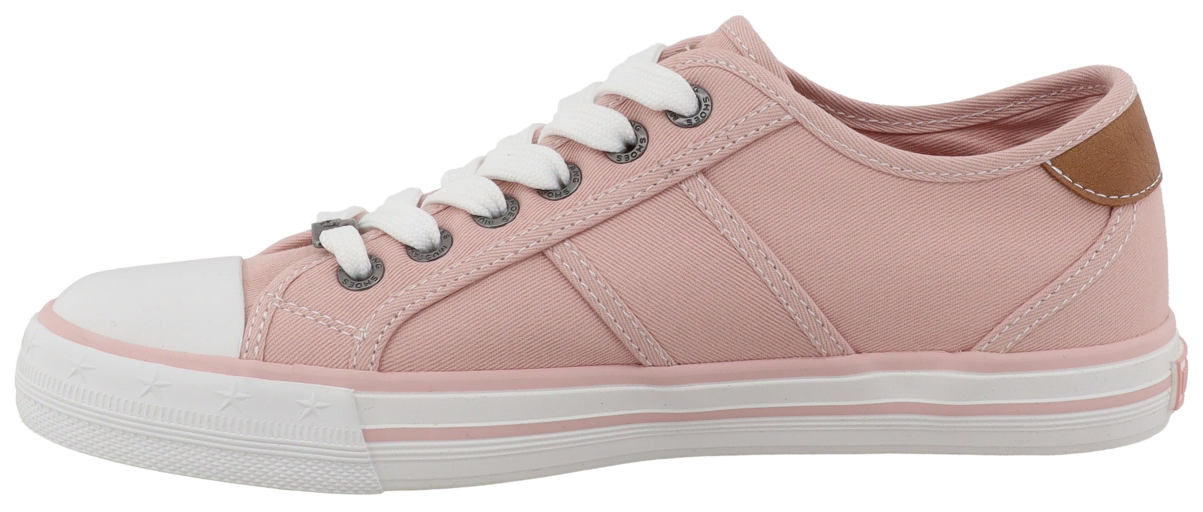 Mustang Shoes Sneaker »Winona«  Freizeitschuh, Halbschuh, Schnürschuh mit seitlichem Logoschriftzug