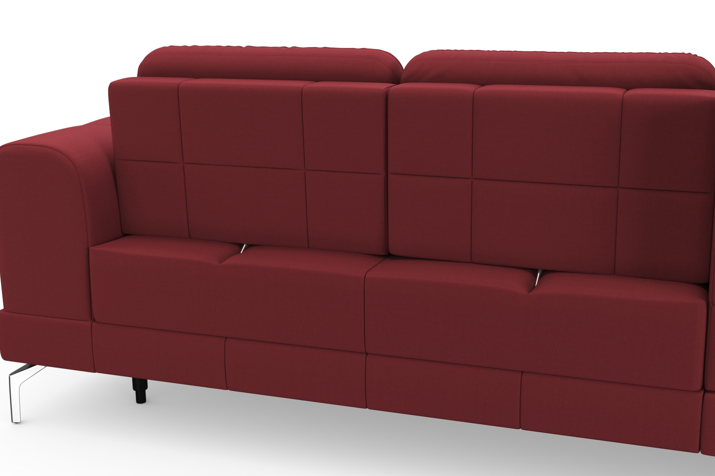 sit&more Ecksofa »Bendigo L-Form«, inklusive Sitztiefenverstellung, Bodenfreiheit 15 cm, 2 Fußfarben