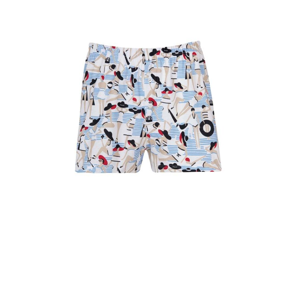 Trigema Boxershorts »TRIGEMA Boxer Shorts mit sommerlichem Muster«