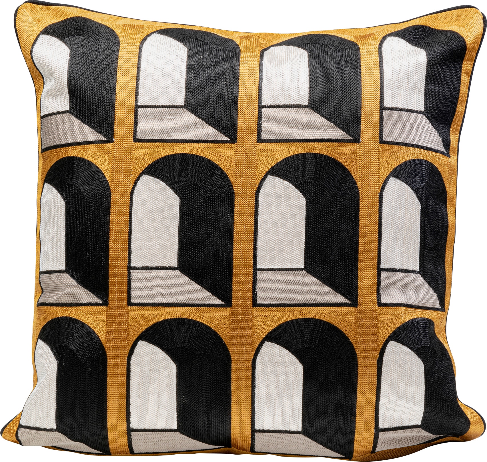 Kare Design Dekokissen »Coloseo, Kissenhülle mit Füllung, 50x50 cm« stützt Kopf und Nacken angenehm und sorgt für erholsamen Schlaf