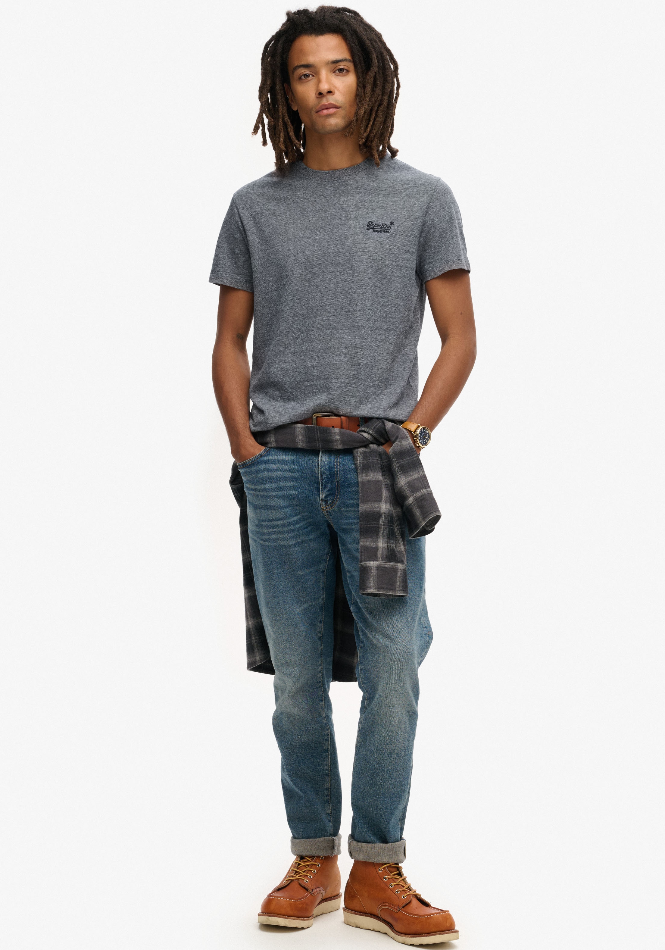 Superdry Rundhalsshirt »ESSENTIAL LOGO EMB TEE«