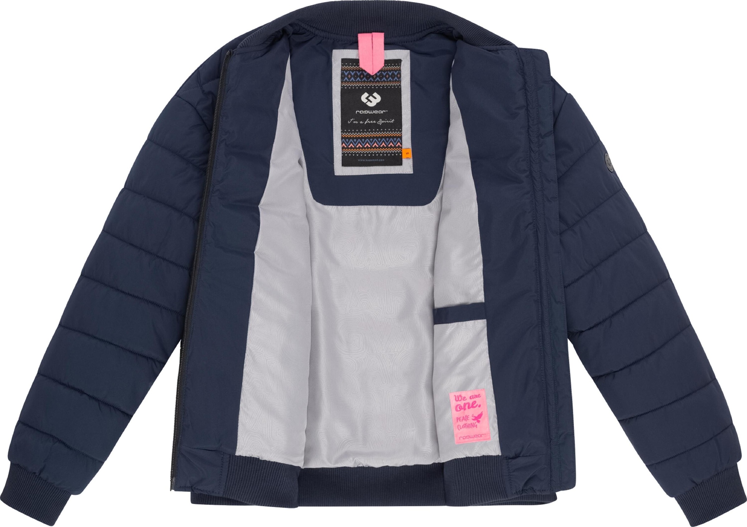 Ragwear Bomberjacke »Bolerojacke Bombina«, ohne Kapuze, Wasserdichte Damen Winterjacke im Oversized-Look
