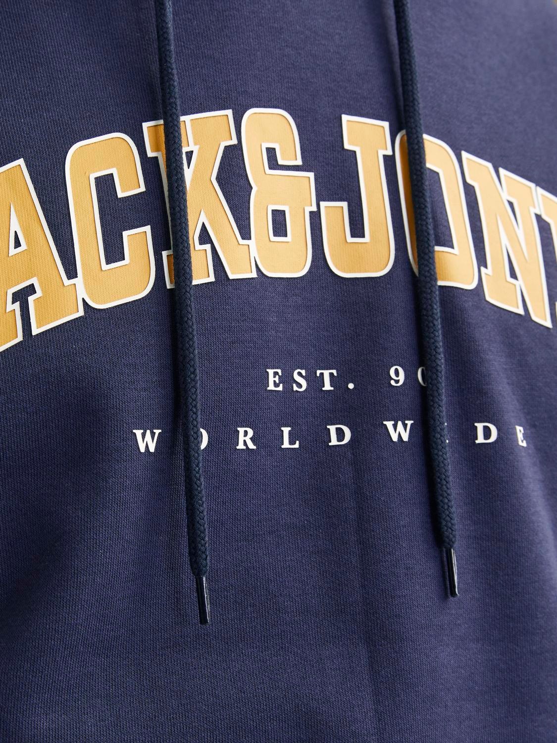 Jack & Jones Kapuzensweatshirt »JJECALEB VARSITY SWEAT HOOD NOOS«