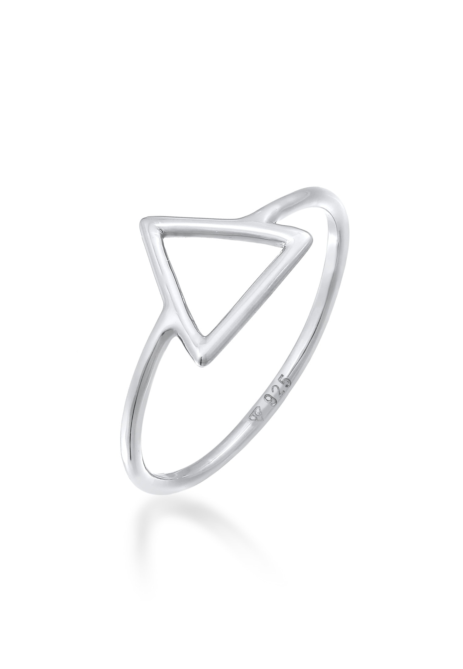 Elli Silberring »Ring Trend Dreieck Statement 925 Silber«