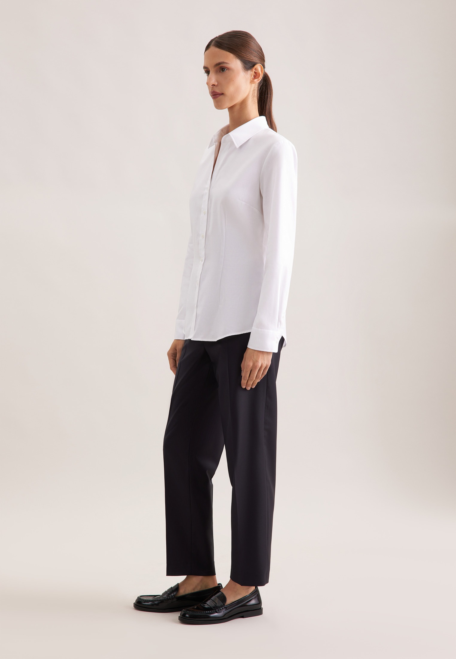 seidensticker Hemdbluse »Schwarze Rose« 1/1 Uni