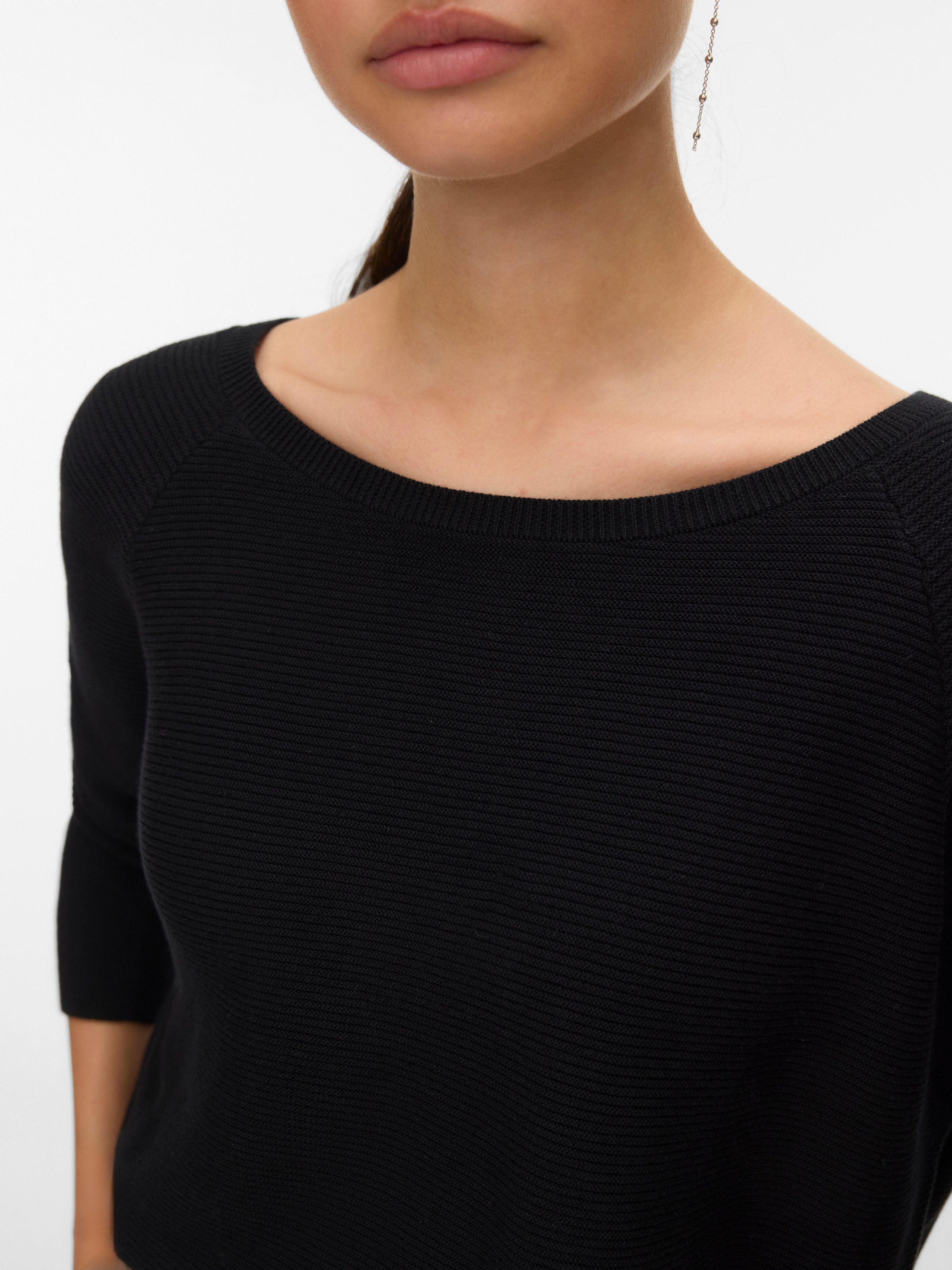 Vero Moda Strickpullover »VMNEW NORA 3/4 BOATNECK PULLOVER NOOS«