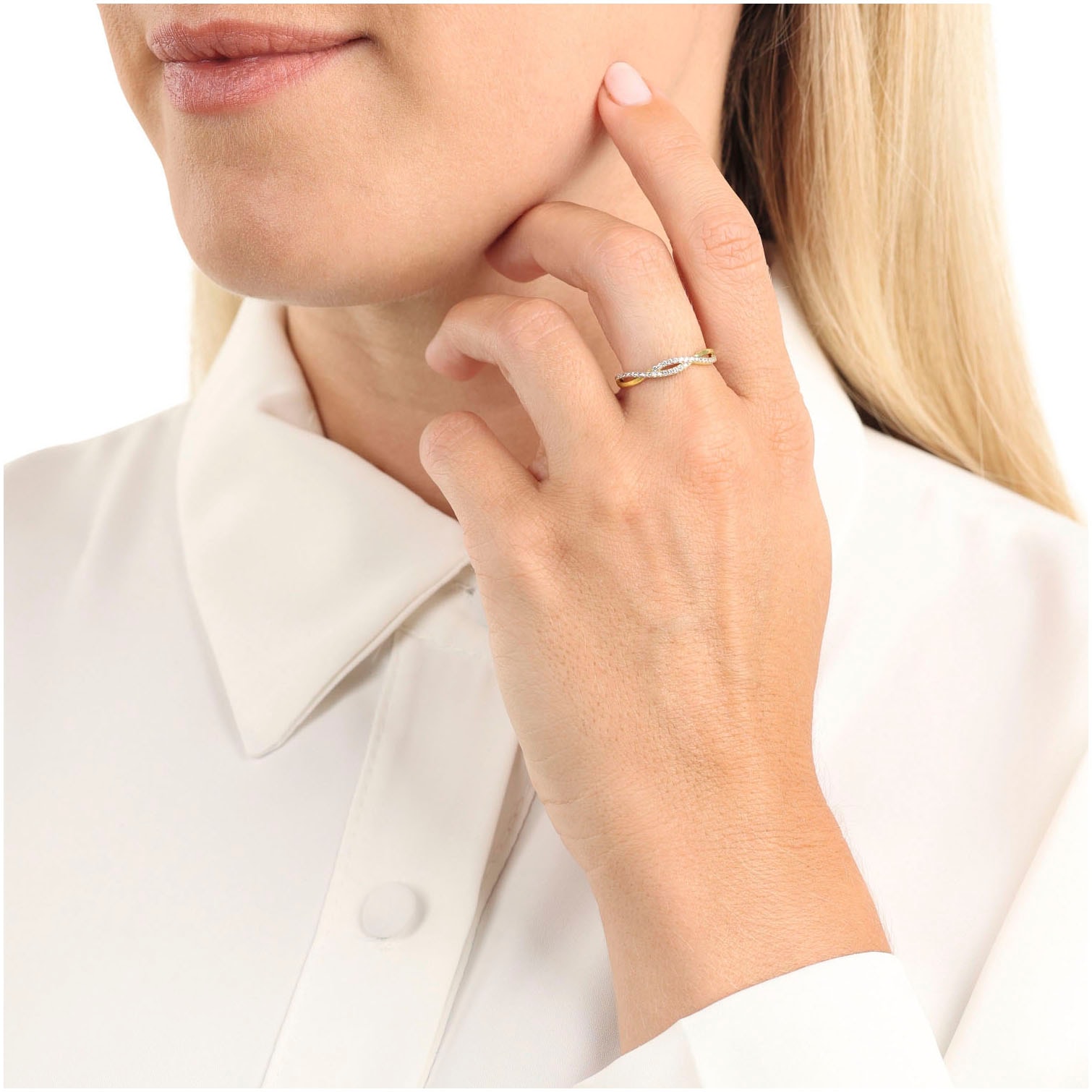 Amor Fingerring »2036754/-55/-56/-57/-77«, mit Zirkonia (synth.)