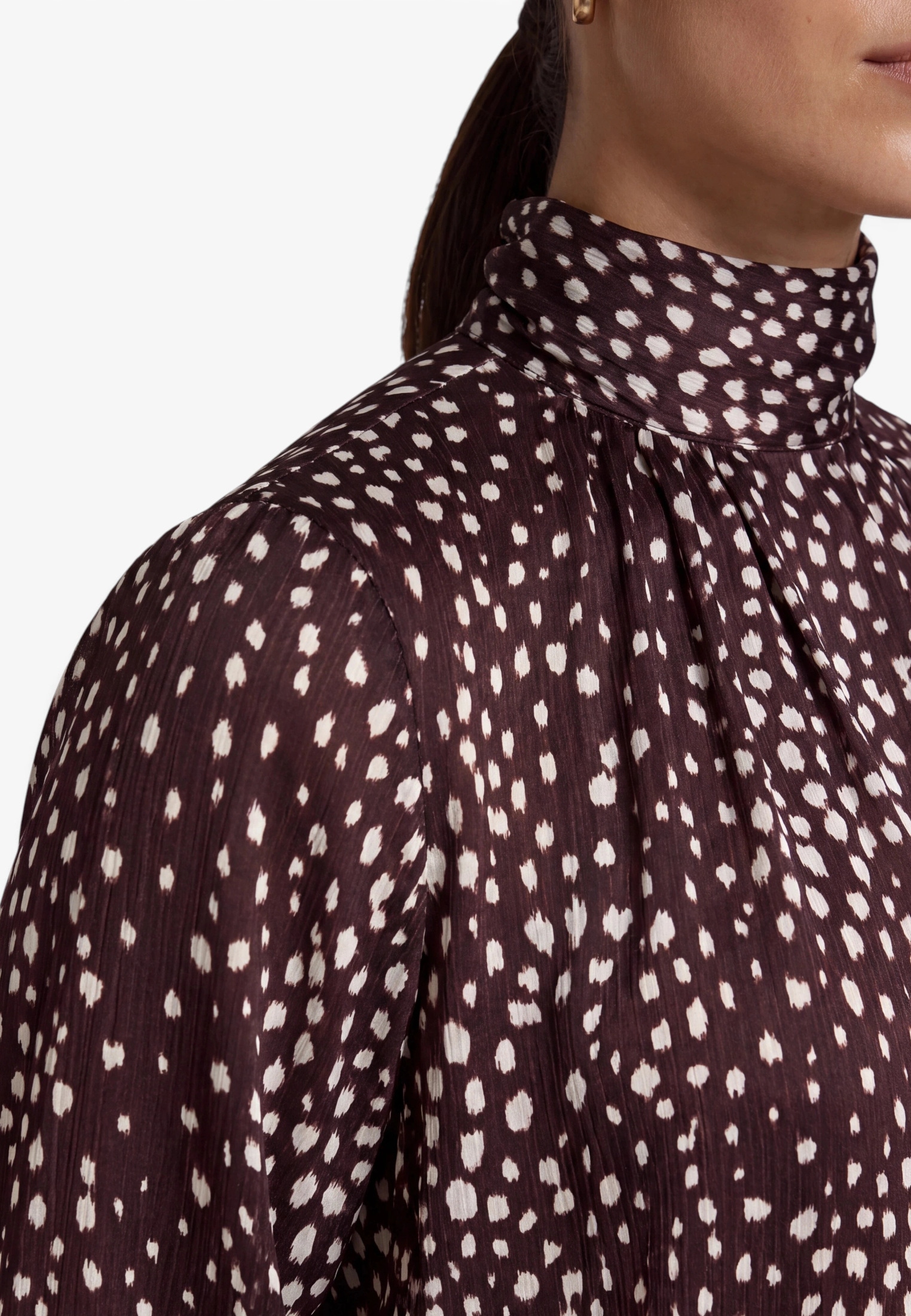 Zero Satinbluse »Satin-Bluse mit Animalprint«