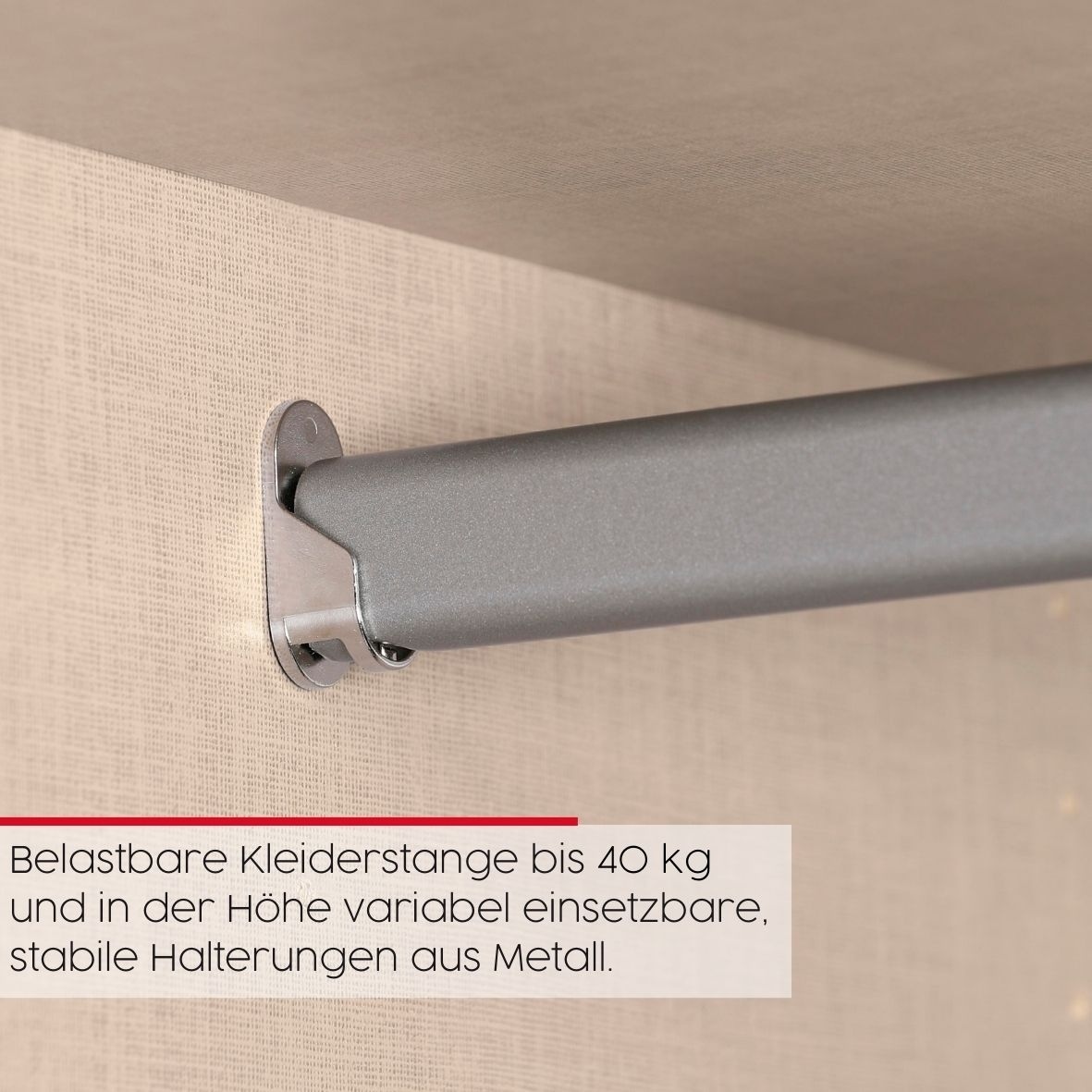 rauch Schwebetürenschrank »Kleiderschrank Schrank Garderobe Schlafzimmerschrank SCALE-LINE«, edle Optik mit Bauchbinde in Korpusfarbe Dekorfront MADE IN GERMANY
