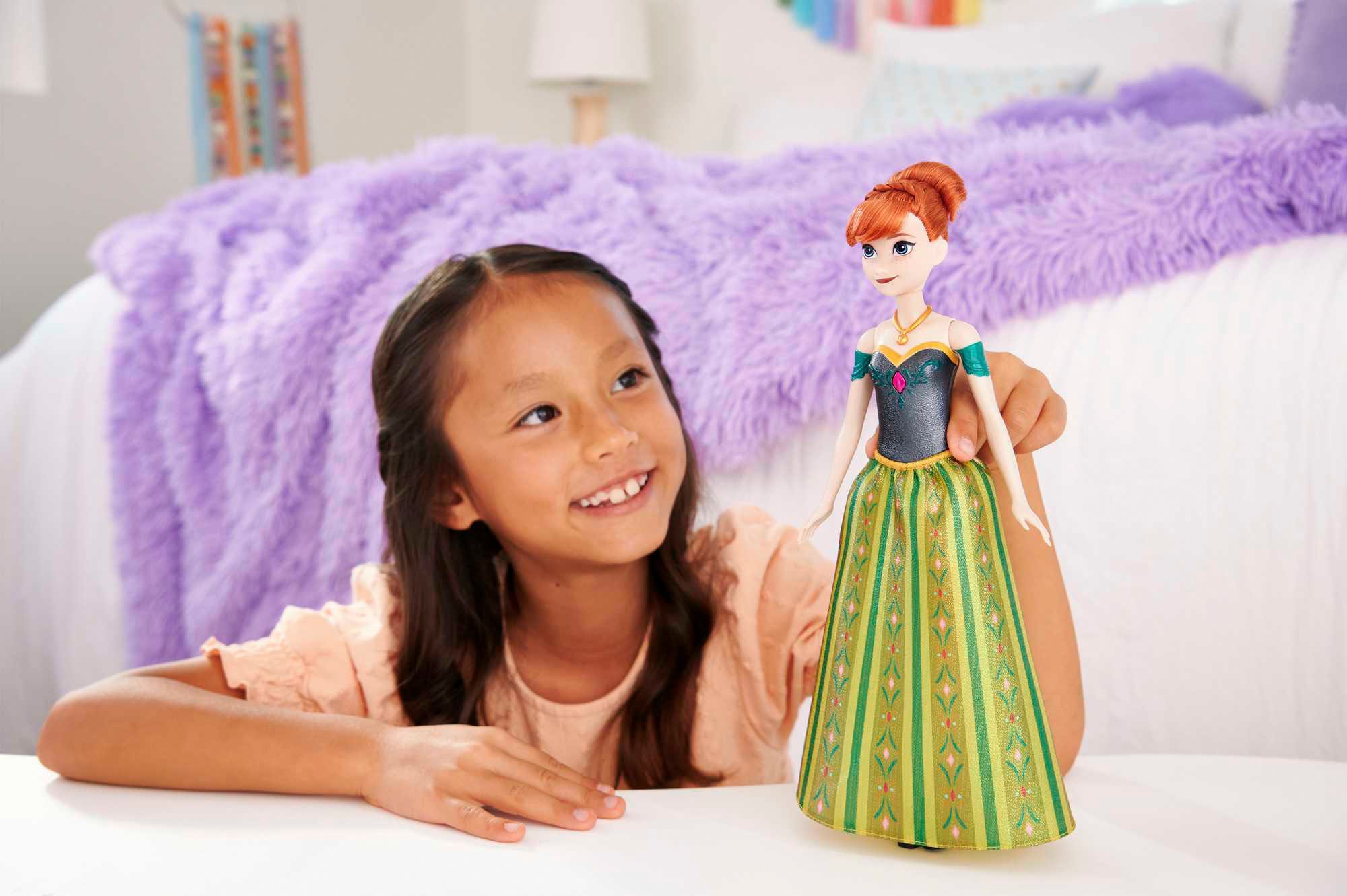 Mattel® Anziehpuppe »Disney Die Eiskönigin, singende Anna«