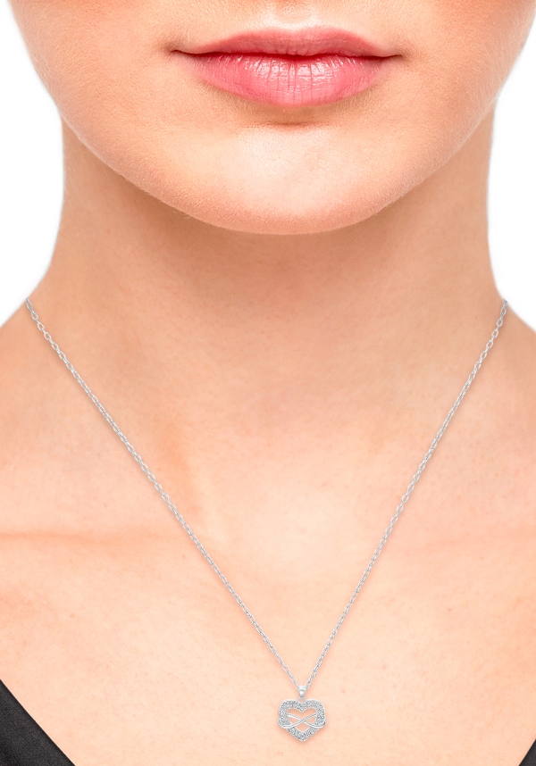 s.Oliver Kette mit Anhänger »Herz/Infinity/Unendlichkeitsschleife, 2032824, 2032843«, mit Zirkonia (synth.)