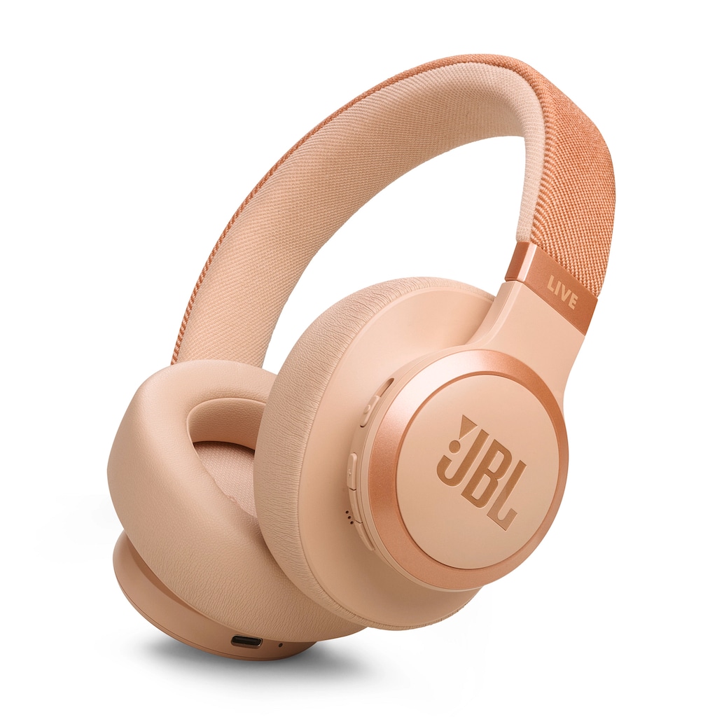 JBL wireless Kopfhörer »LIVE 770NC mit JBL Signature Sound und Surround Sound«, Adaptive Noise-Cancelling-Transparenzmodus-Multi-Point-Verbindung, Kabelloser Over-Ear-Kopfhörer mit True Adaptive Noise Cancelling
