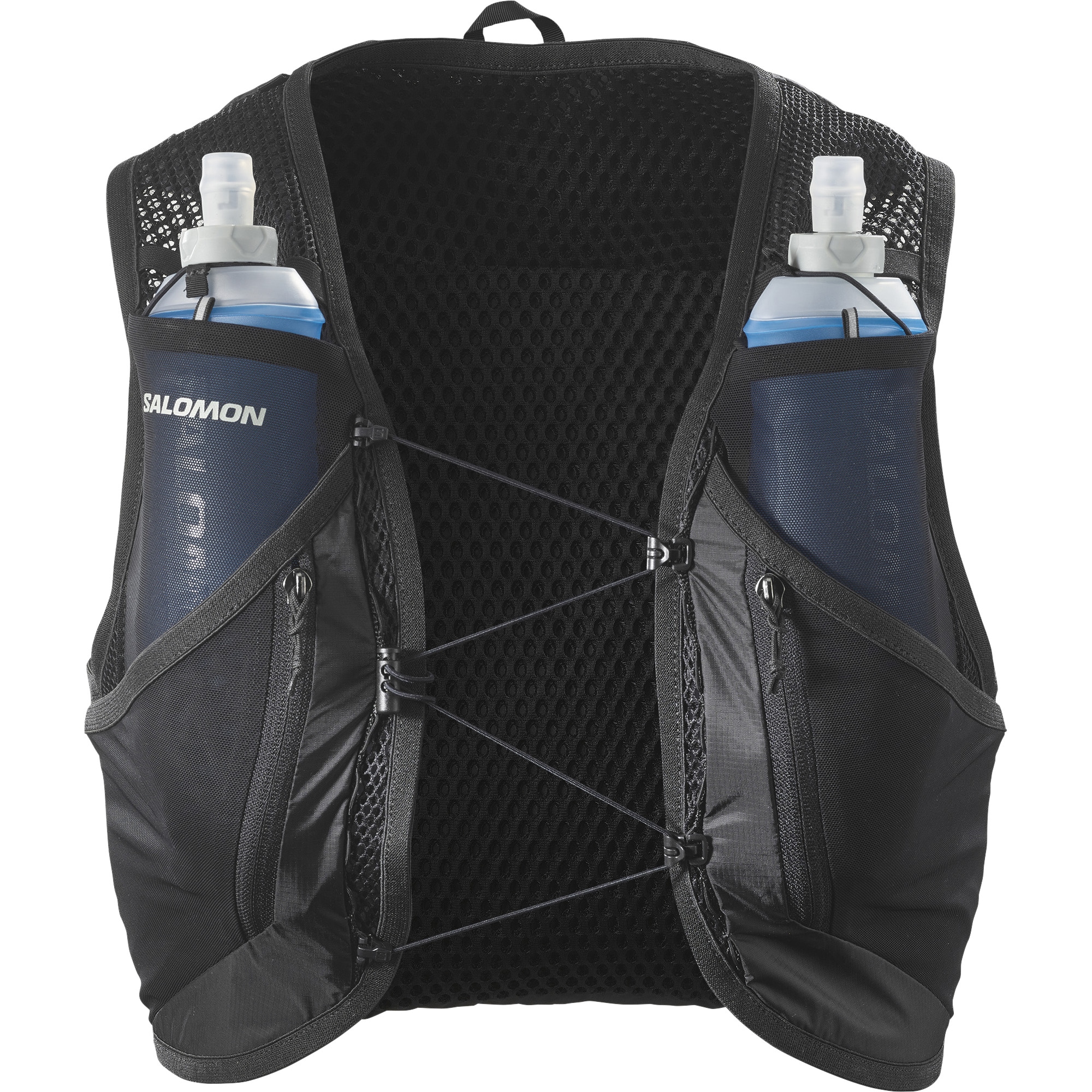 Salomon Trinkrucksack »ACTIVE SKIN 12« Rucksack / Laufweste mit Flasks Unisex schwarz, Größe L