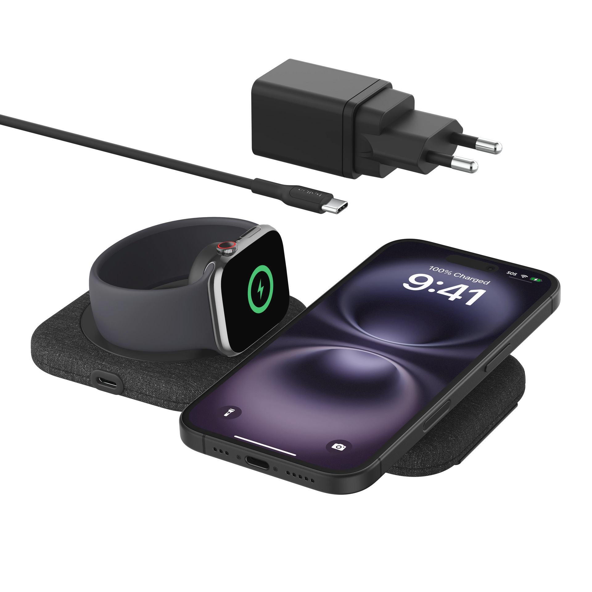 Belkin Wireless Charger »BoostCharge PRO 2-in-1 magnetische Ladestation 15W«