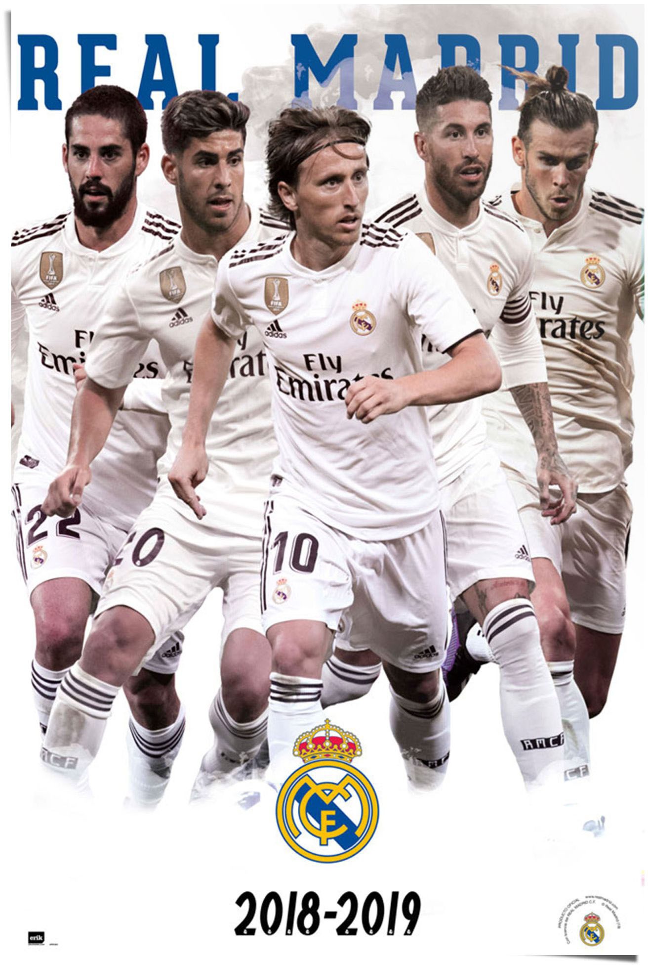 Reinders! Poster »Real Madrid Teamstars 2018/19«, (1 St.)