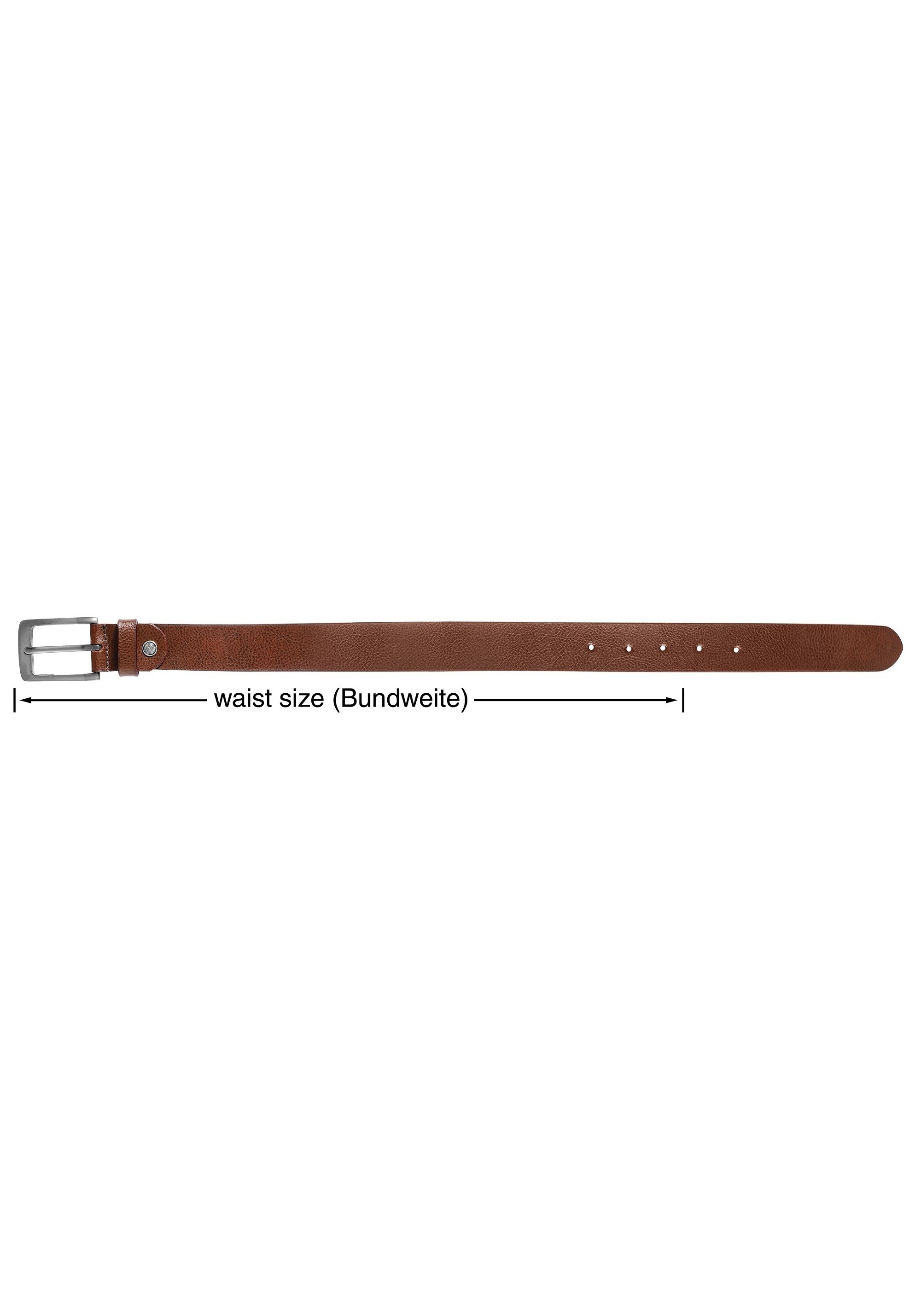Leonardo Verrelli Ledergürtel »Echt Leder, braun, 2. Wahl , 90 cm - 120 cm (Bundweite), kürzbar«