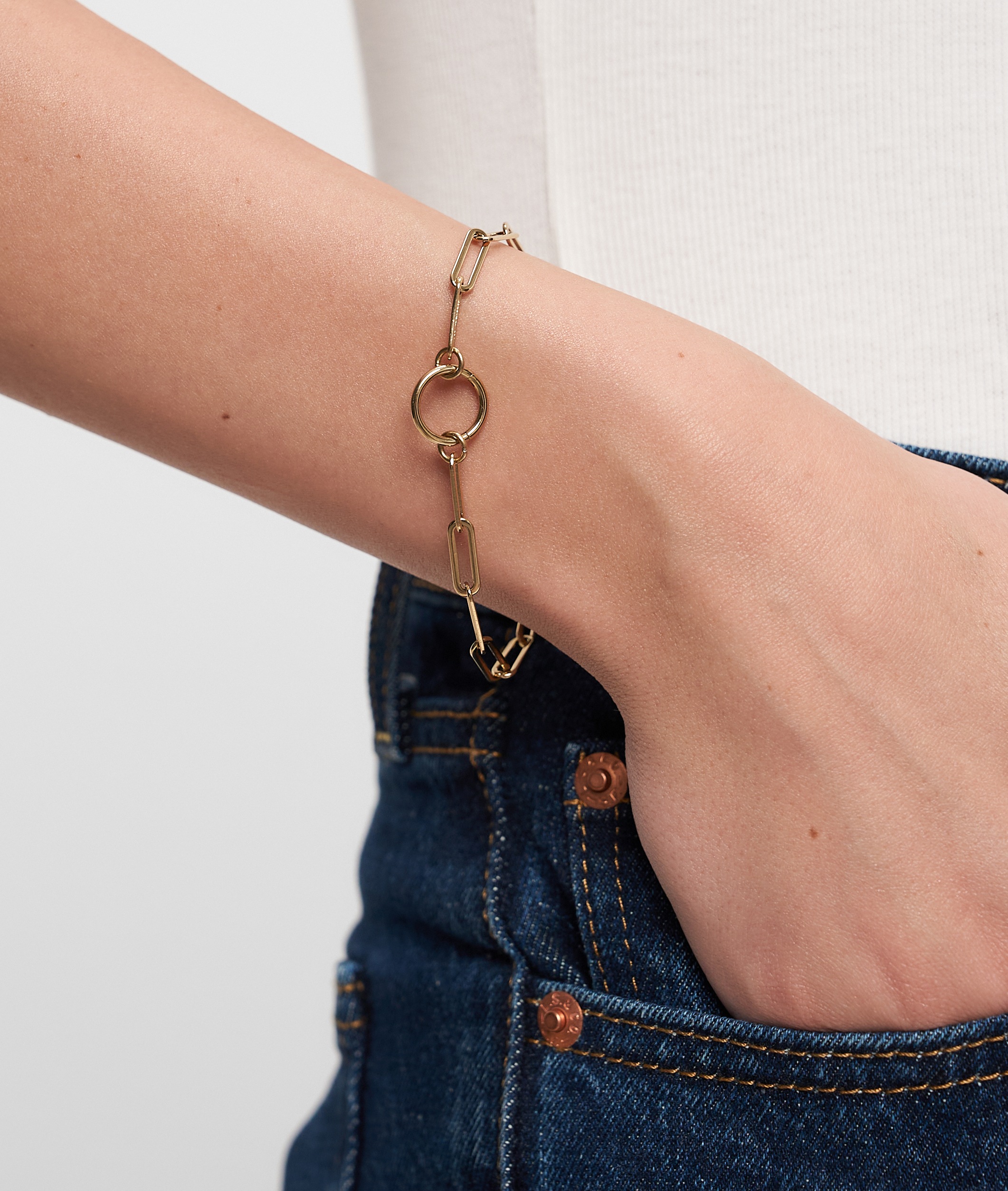 Tamaris Charm-Armband »Schmuck Geschenk Edelstahl Charm Armkette The Link Chain«