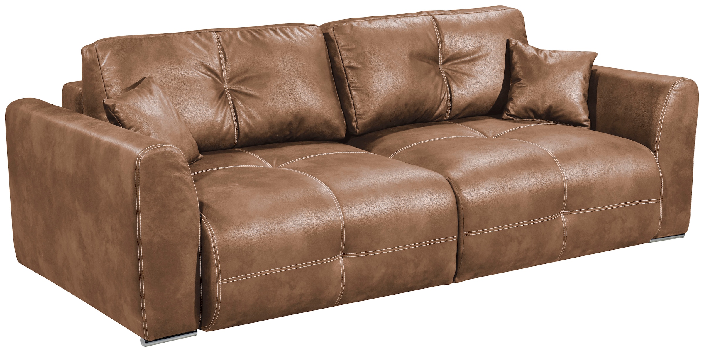 ED EXCITING DESIGN Schlafsofa »Dolan«, mit Bettfunktion und Bettkasten, sowie Rücken- und Zierkissen