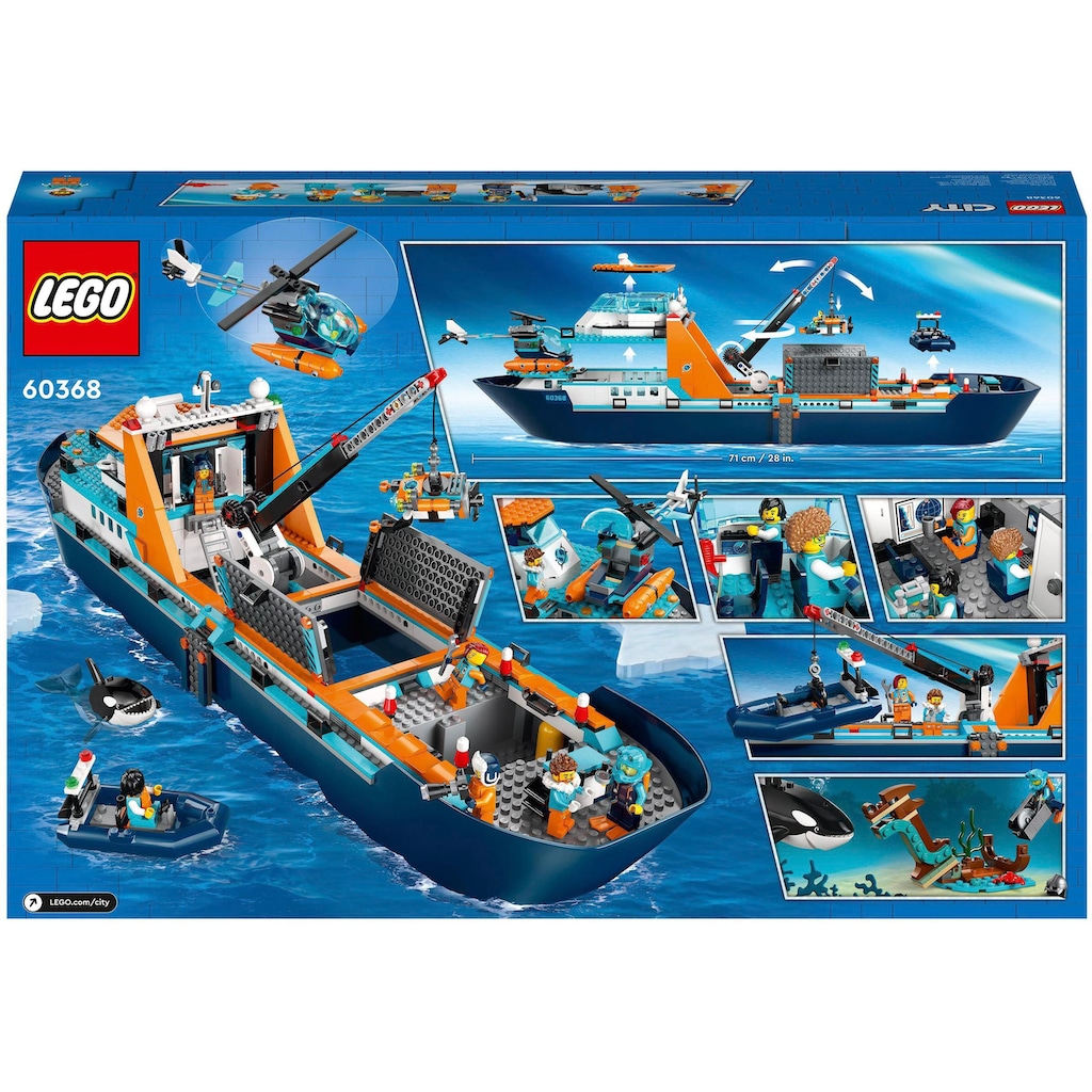 LEGO® Konstruktionsspielsteine »Arktis-Forschungsschiff (60368), LEGO® City«, (815 St.)