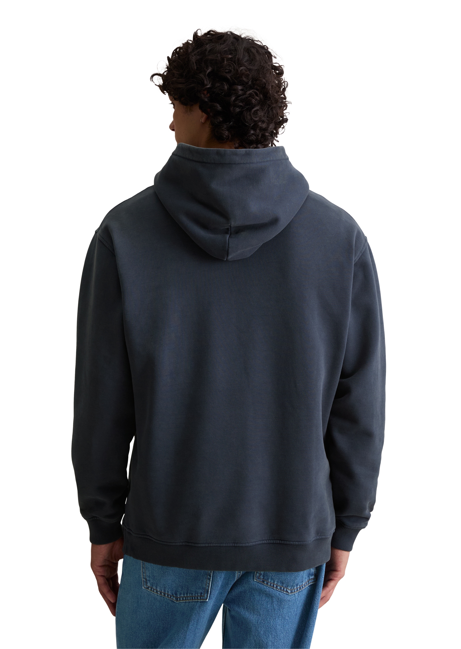 Marc O'Polo DENIM Hoodie, relaxed fit, Kängurutasche, Logoschriftzug