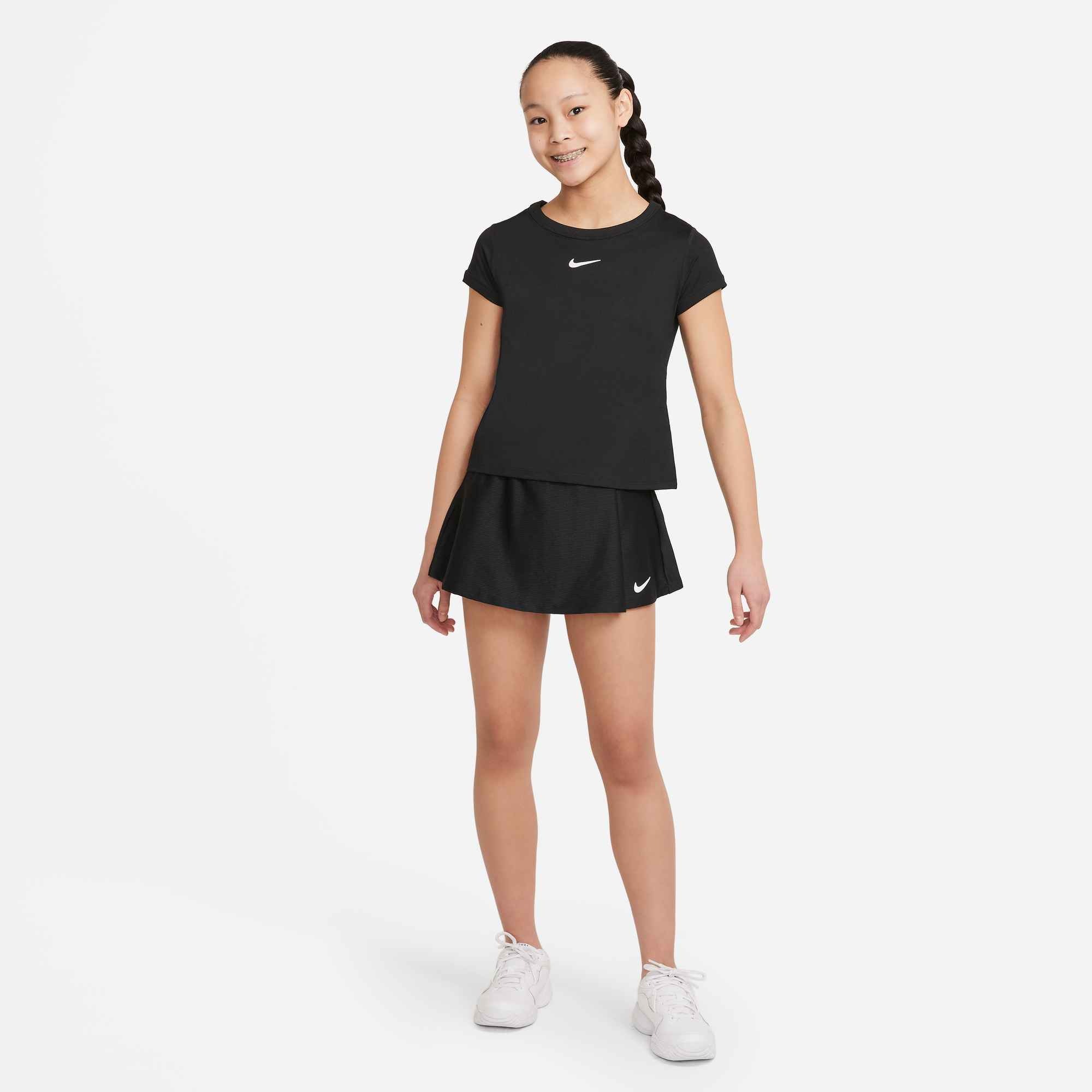 Nike Tennisrock »G NKCT DF VCTRY FLOUNCY SKRT« mit integrierten Innenshorts, schweißableitend, schnell trocknend