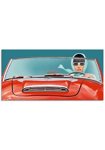 Artland Glasbild »Die Cabrio Fahrerin«, Auto, (1 St.) kaufen