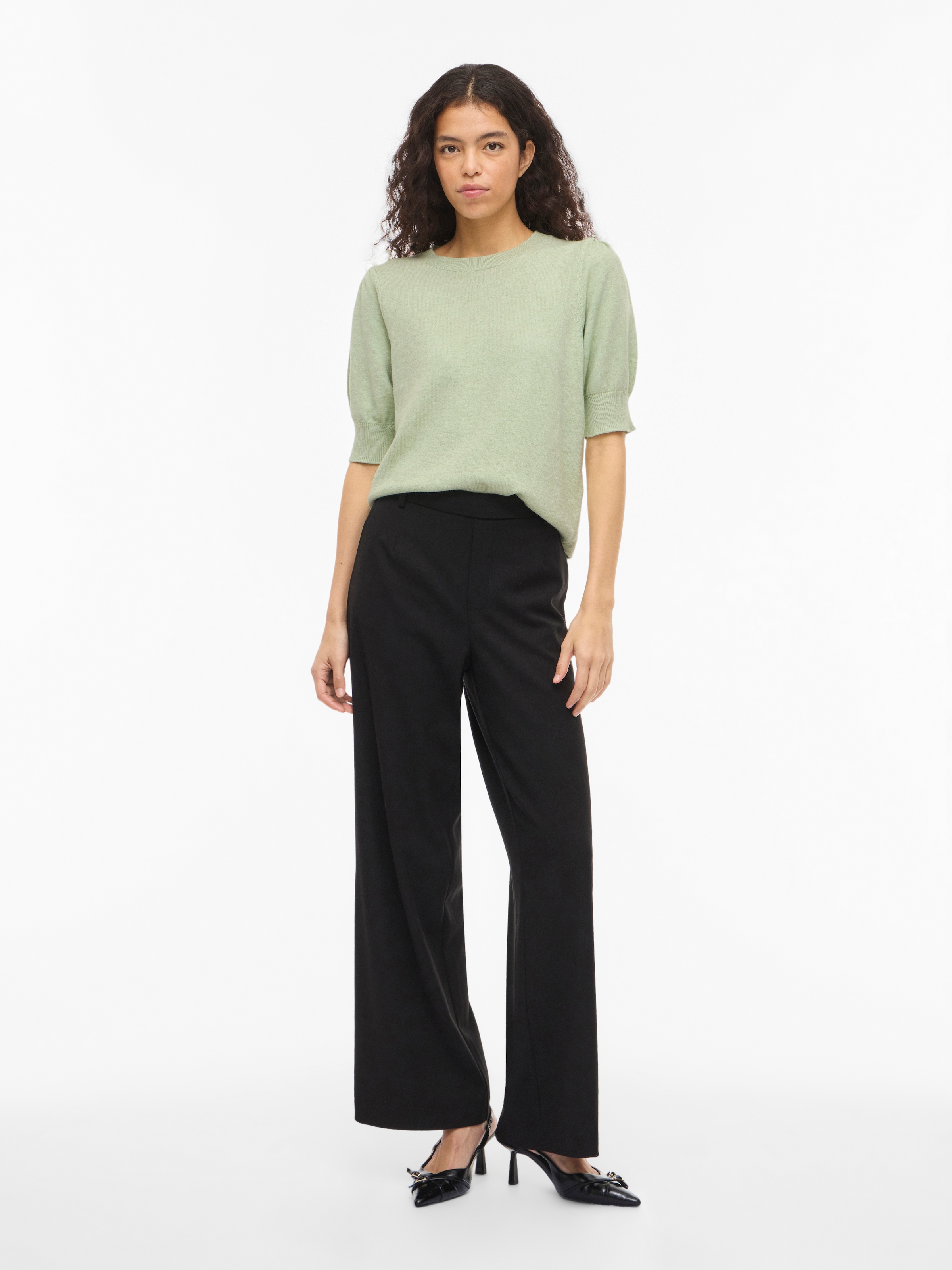 Vila Strickpullover »VIRIL 2/4 SLEEVE O-NECK KNIT TOP - NOOS«