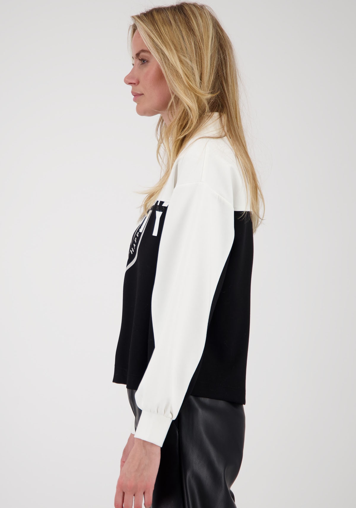 Monari Sweatshirt »Sweatshirt Colorblock«, Regular fit mit Rundhalsausschnitt
