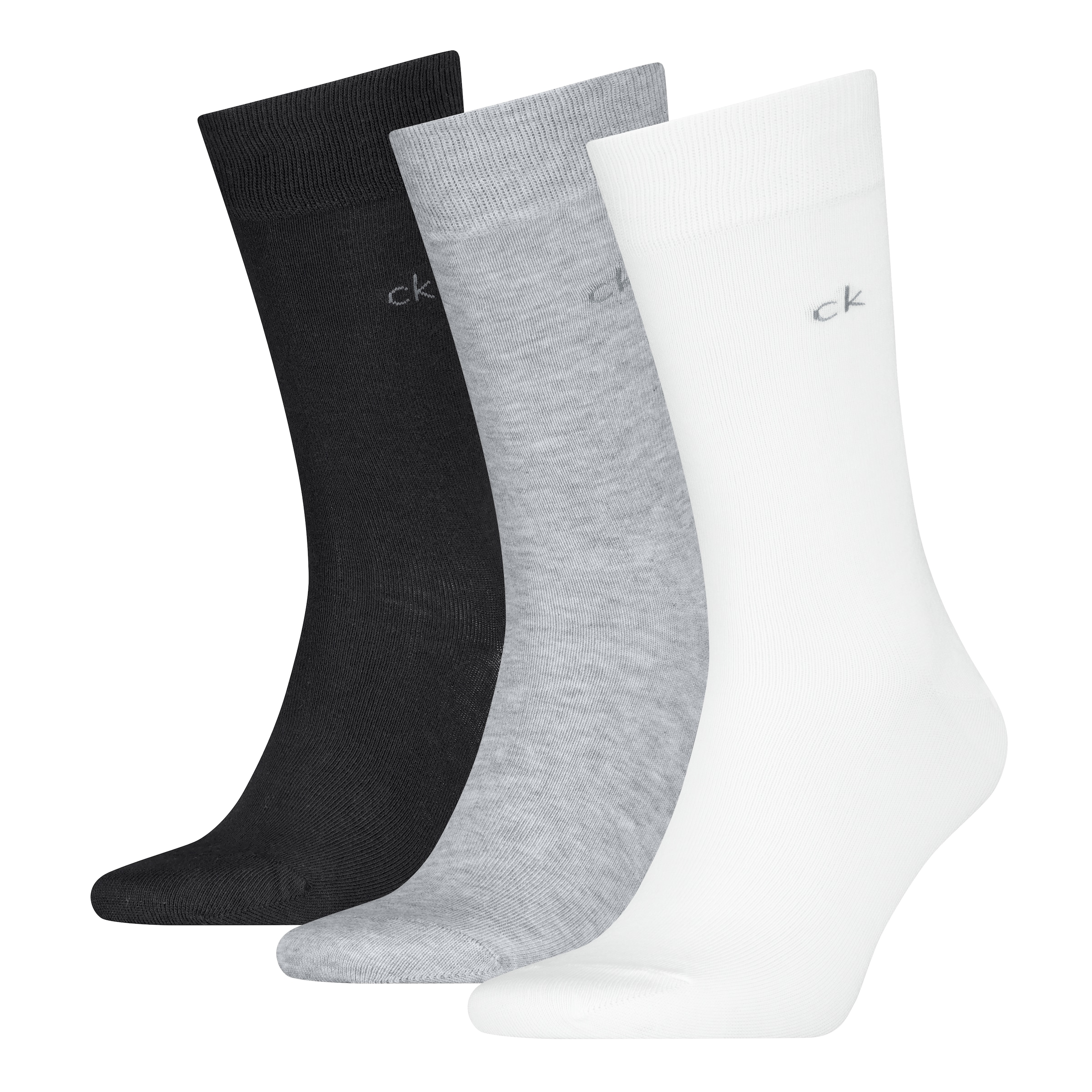 Calvin Klein Socken »CK MEN SOCK« 3 Paar,  uni, Cotton-Mix, breiter Bund